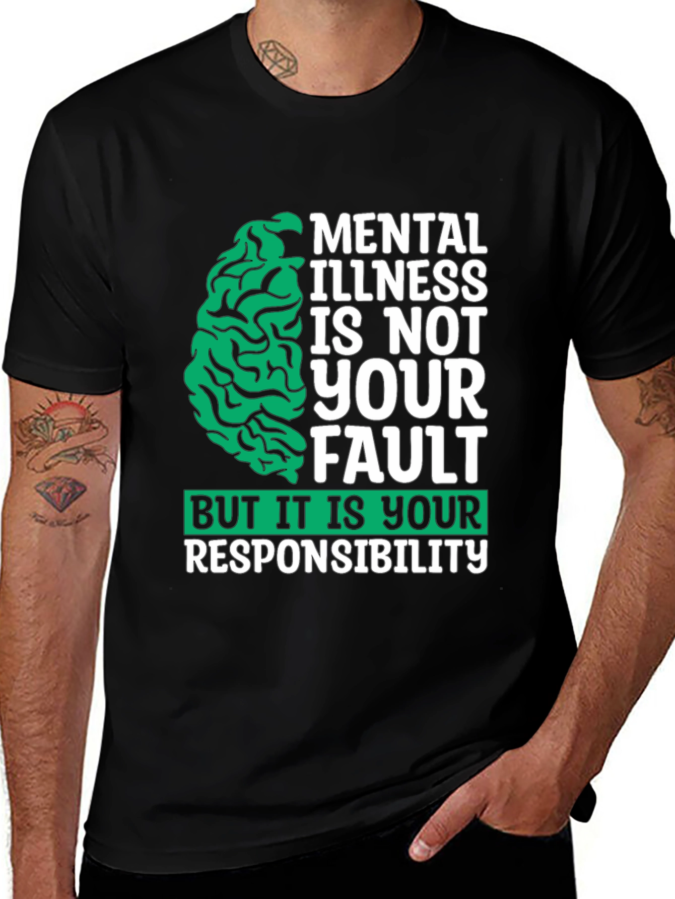 Black Mental Health Awareness T-Shirt main image