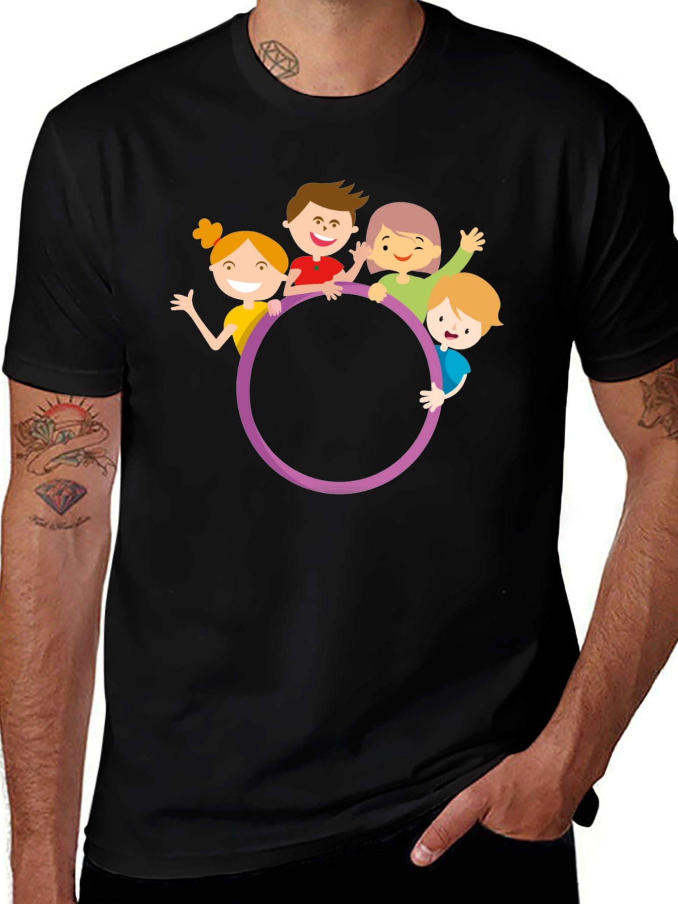 Variant 3 of Kids Circle Graphic T-Shirt