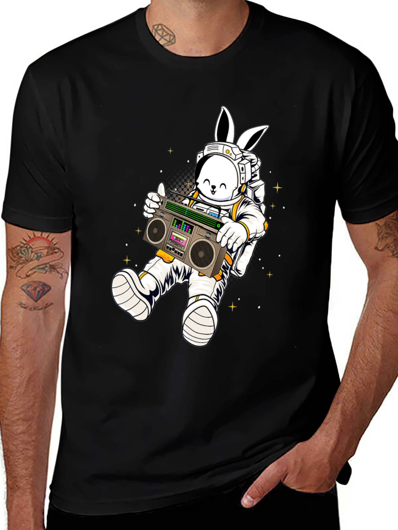 Variant 24 of Space Bunny Boombox T-Shirt