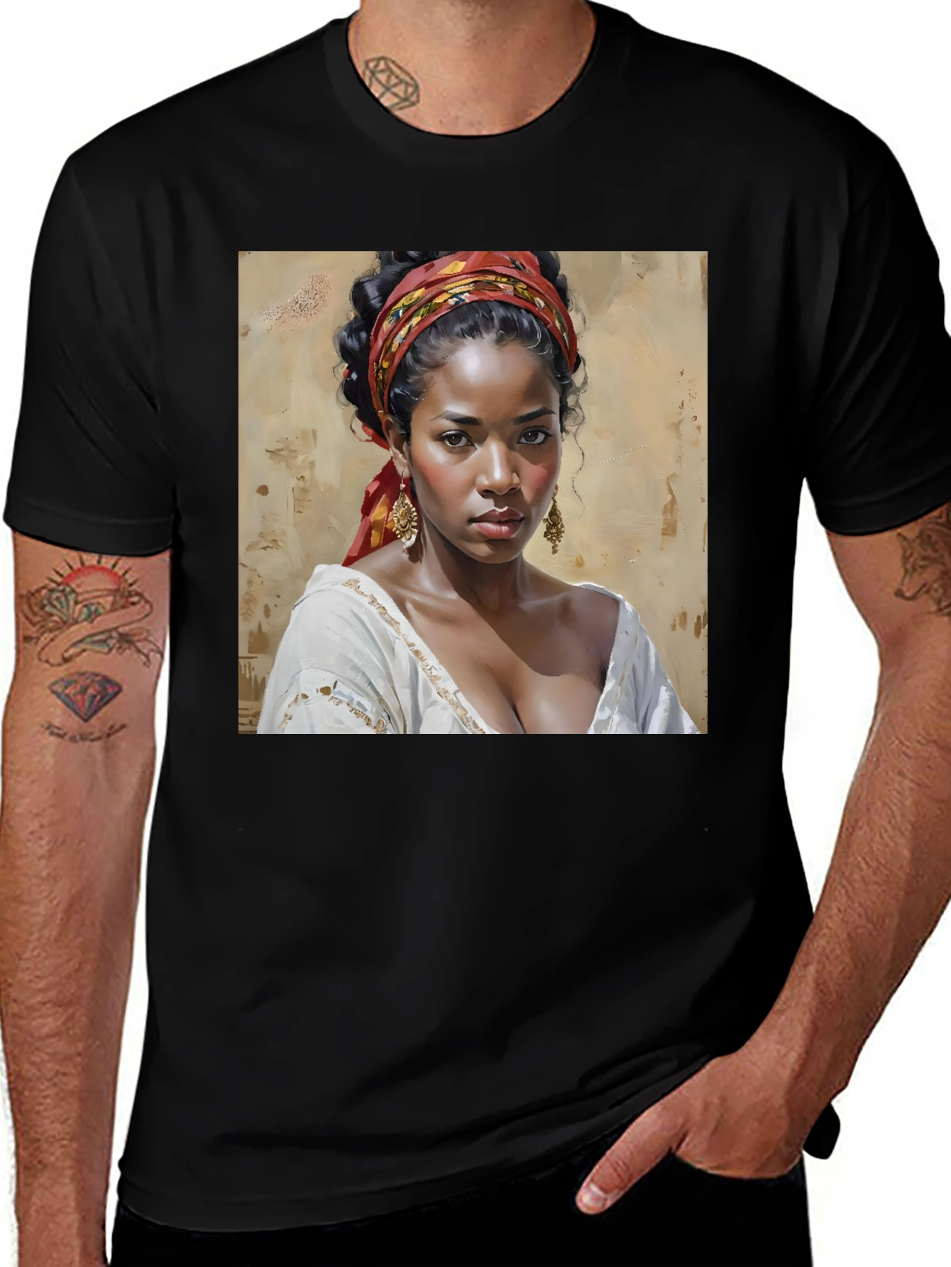 Variant 4 of Portrait Graphic T-Shirt - Classic Fit