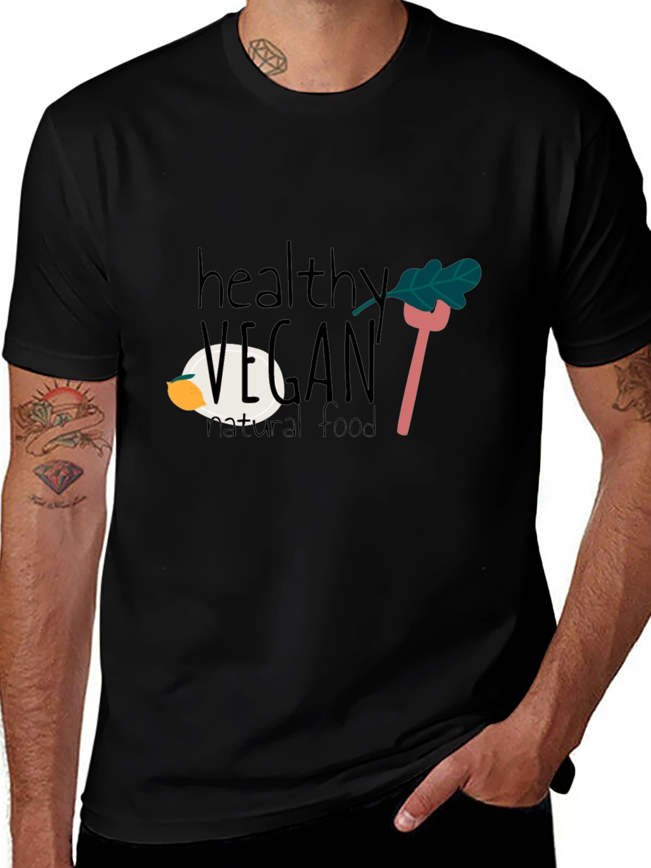Healthy Vegan T-Shirt - Natural Food Design