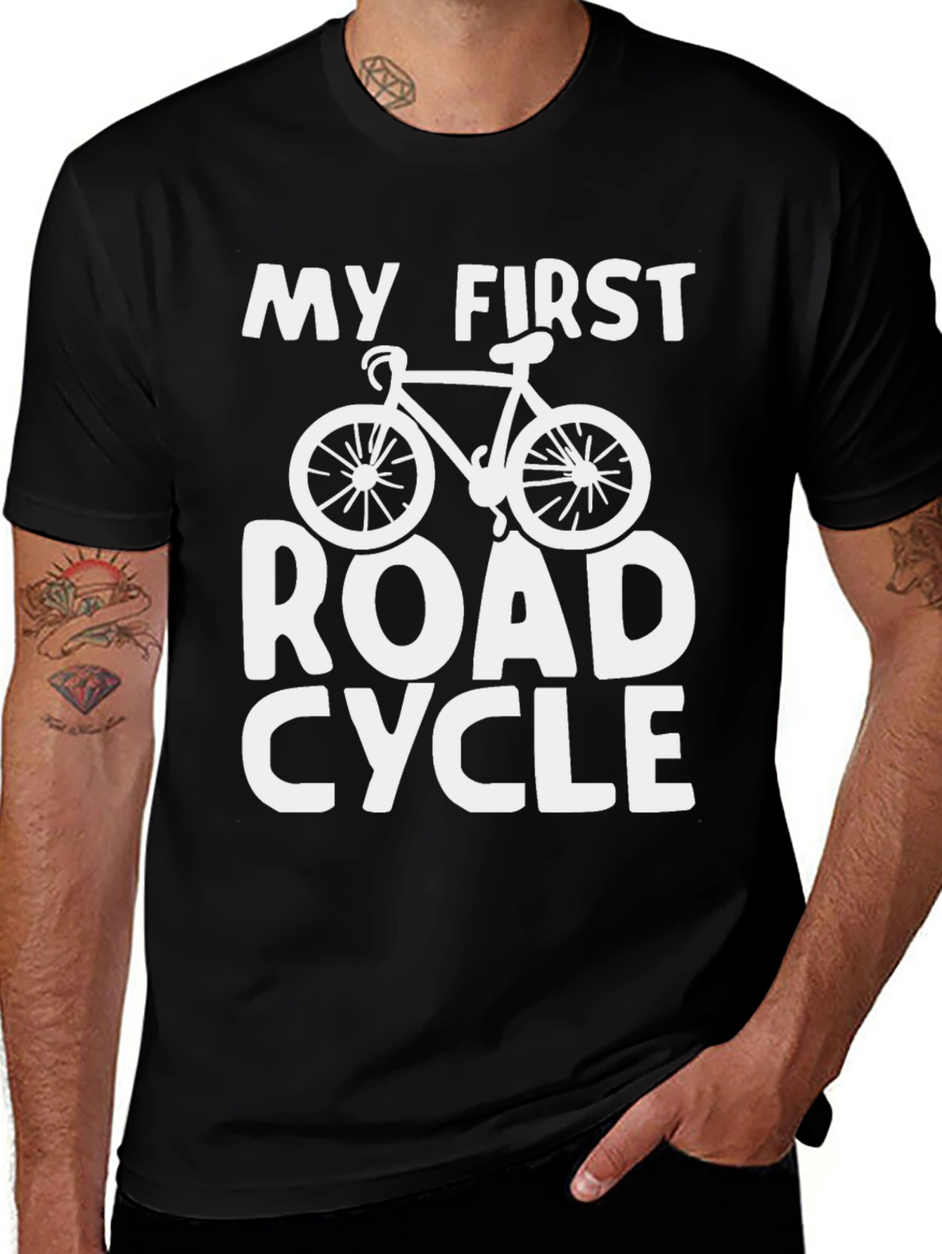 Variant 28 of My First Road Cycle Graphic Tee