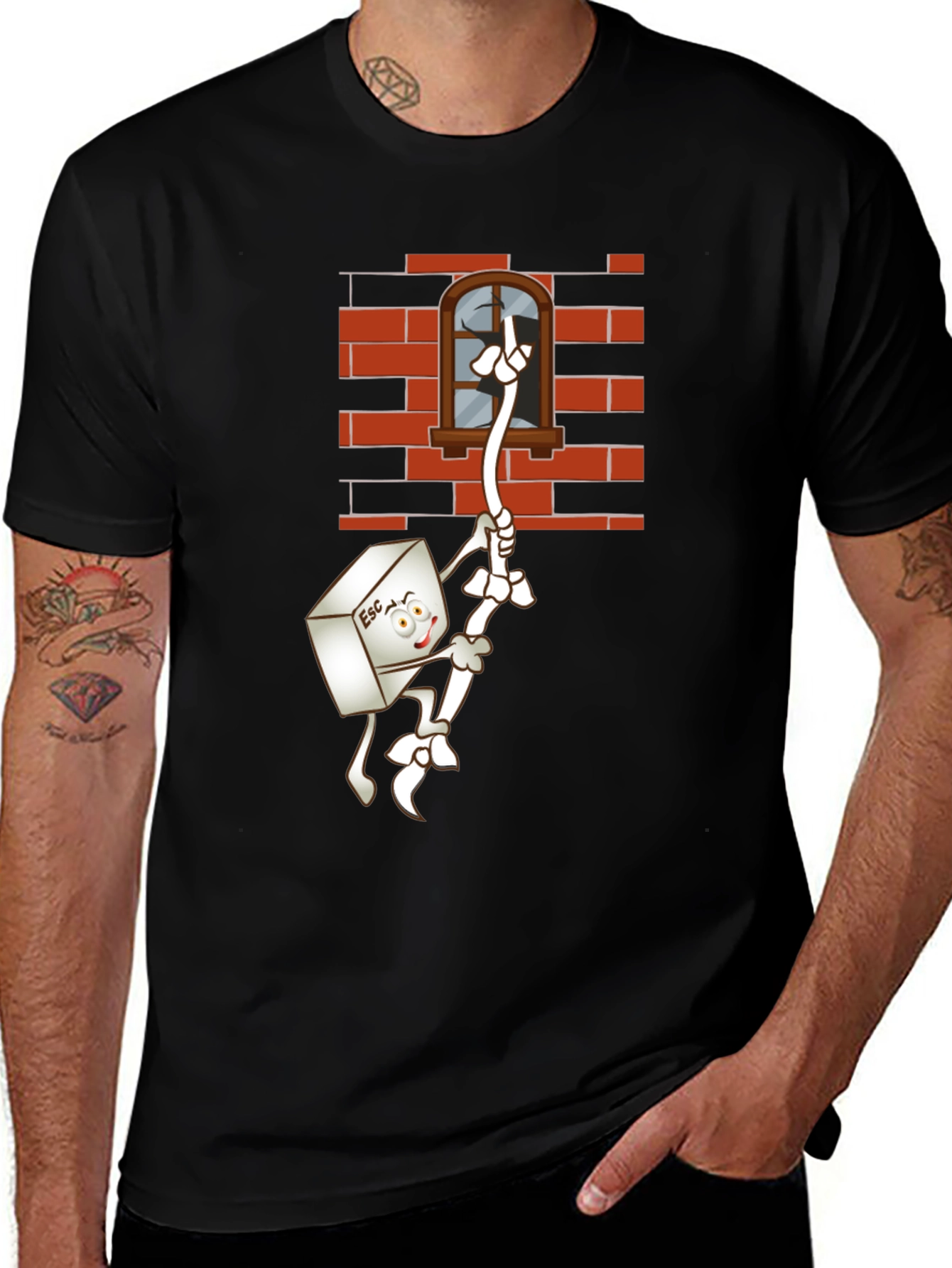 Variant 19 of Escape Key Cartoon T-Shirt