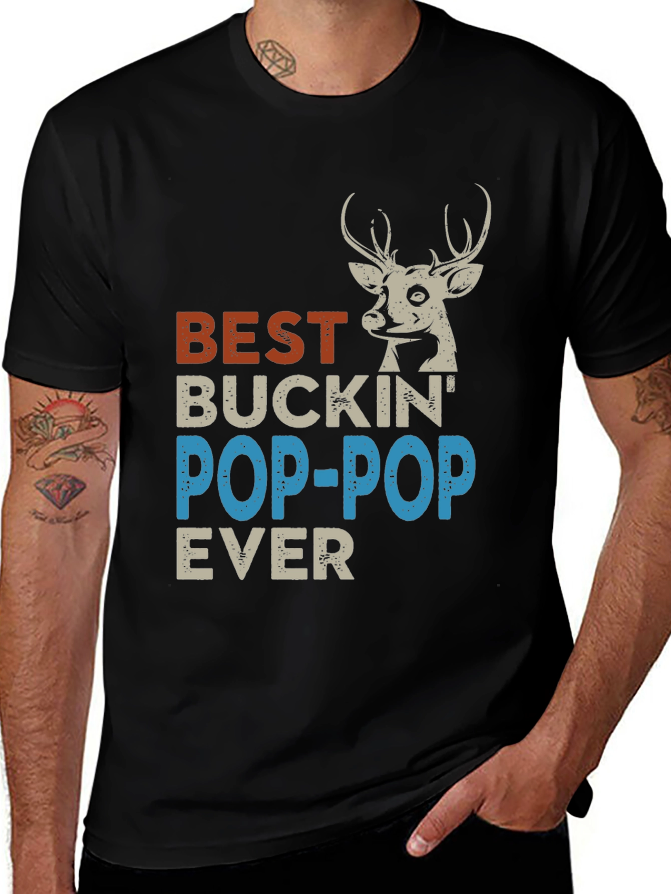 Variant 16 of Best Buckin' Pop-Pop Ever T-Shirt