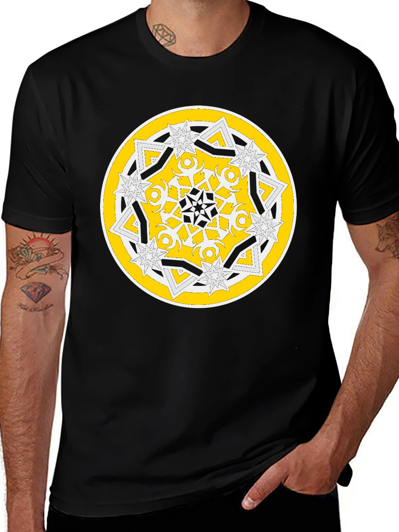 Variant 27 of Geometric Mandala Graphic T-Shirt