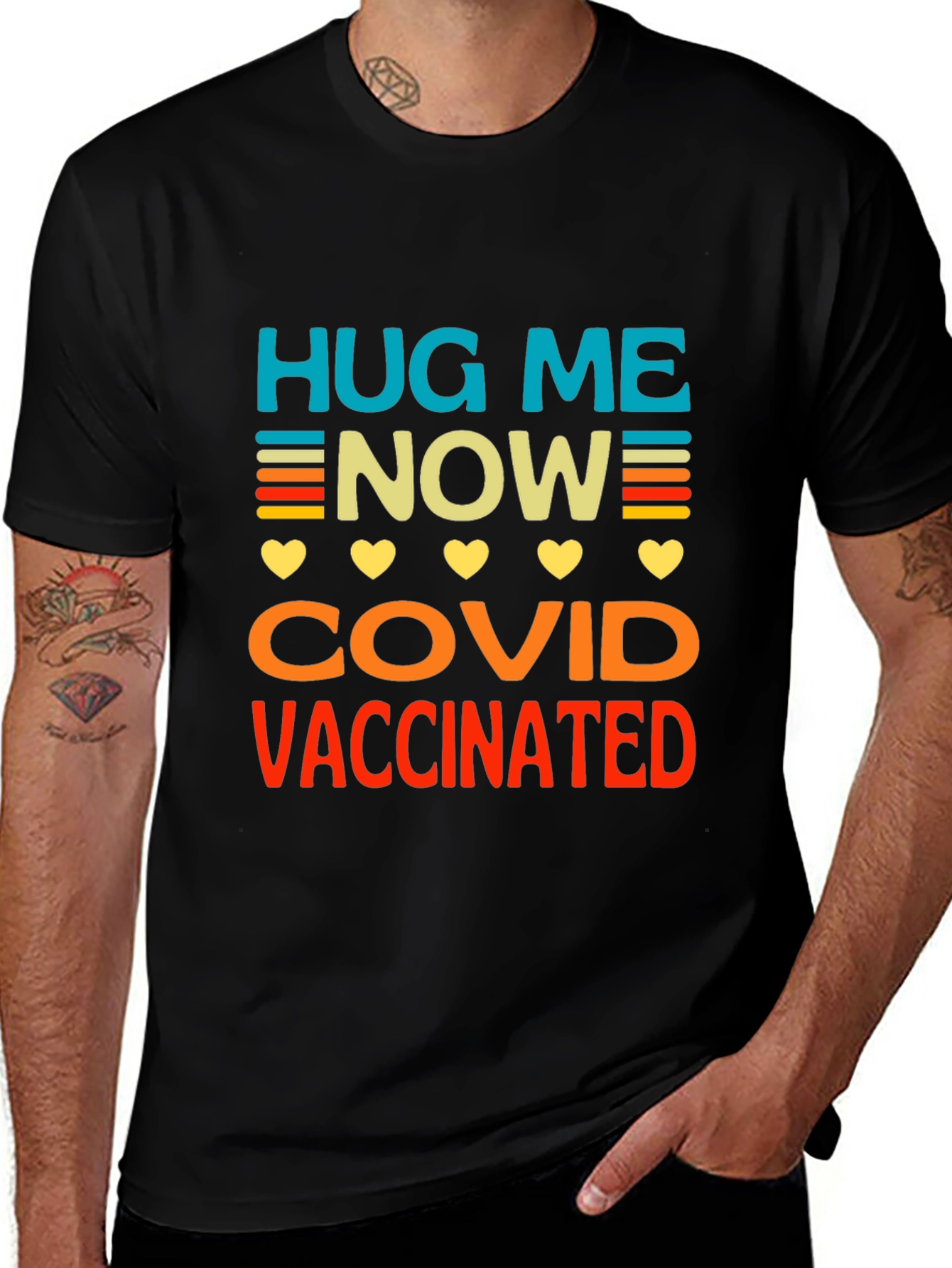 Hug Me Now - Covid Vaccinated T-Shirt