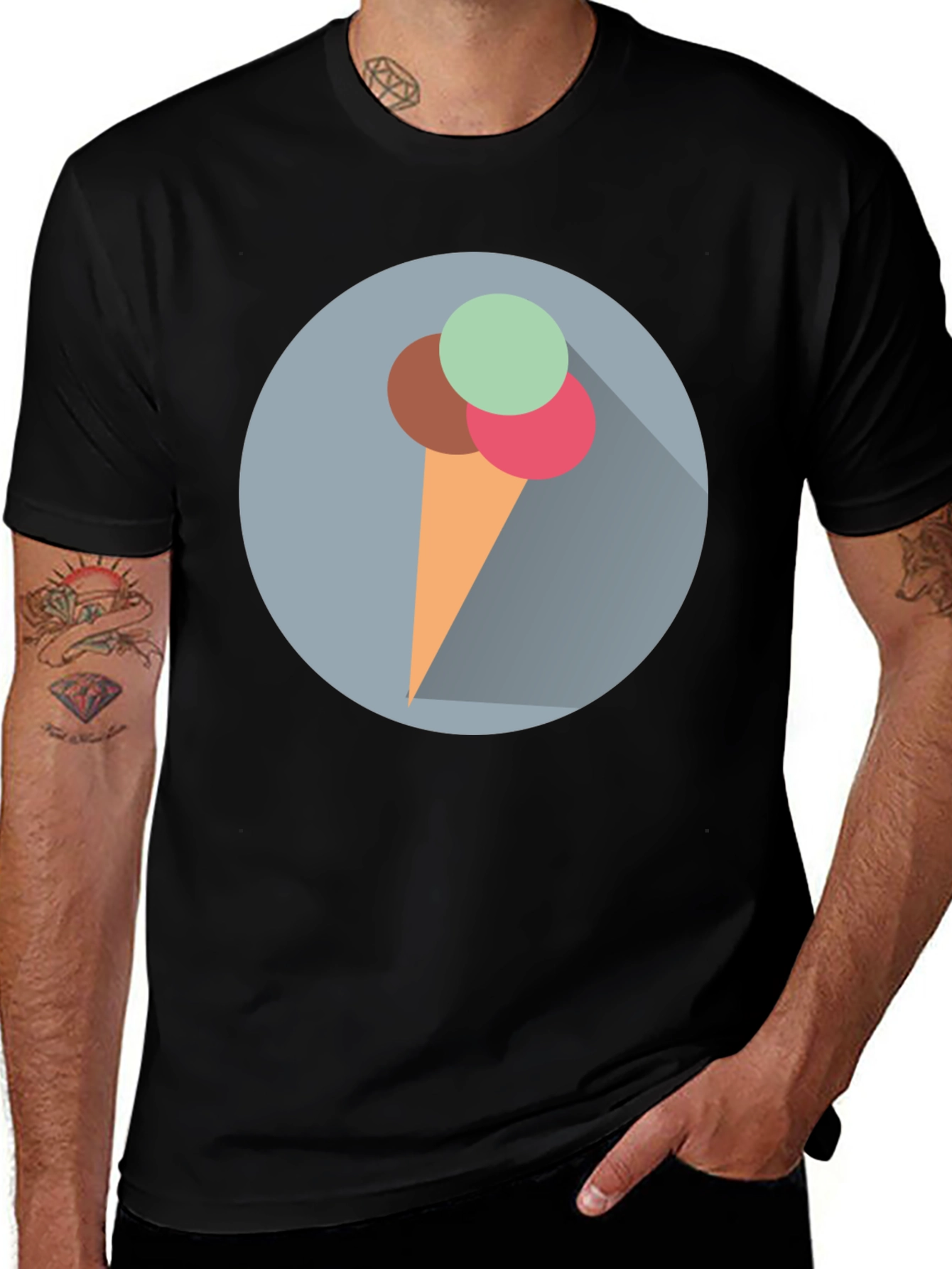 Variant 21 of Ice Cream Graphic Tee - Stylish Comfort