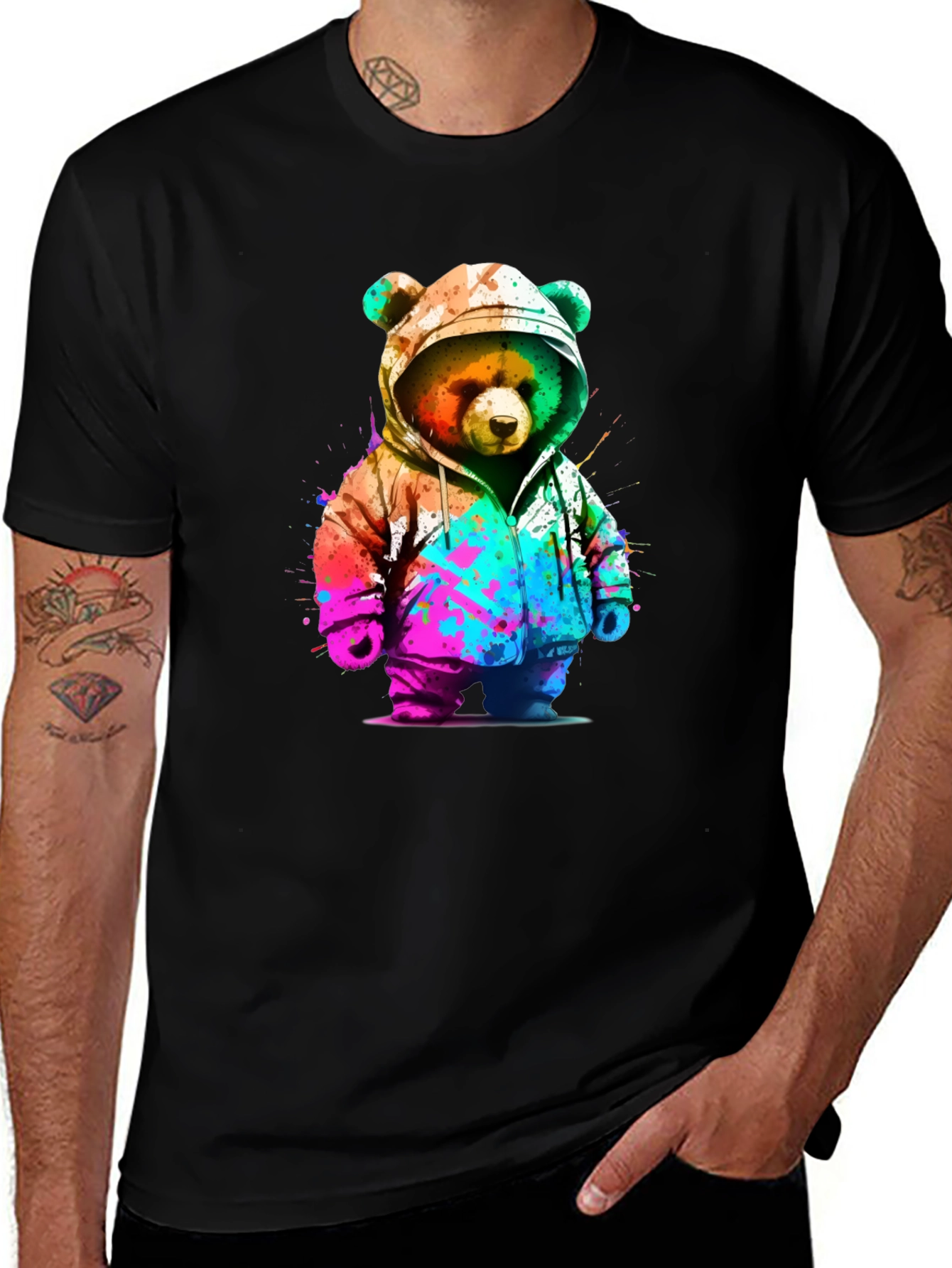 Cool Bear Hoodie Graphic Tee