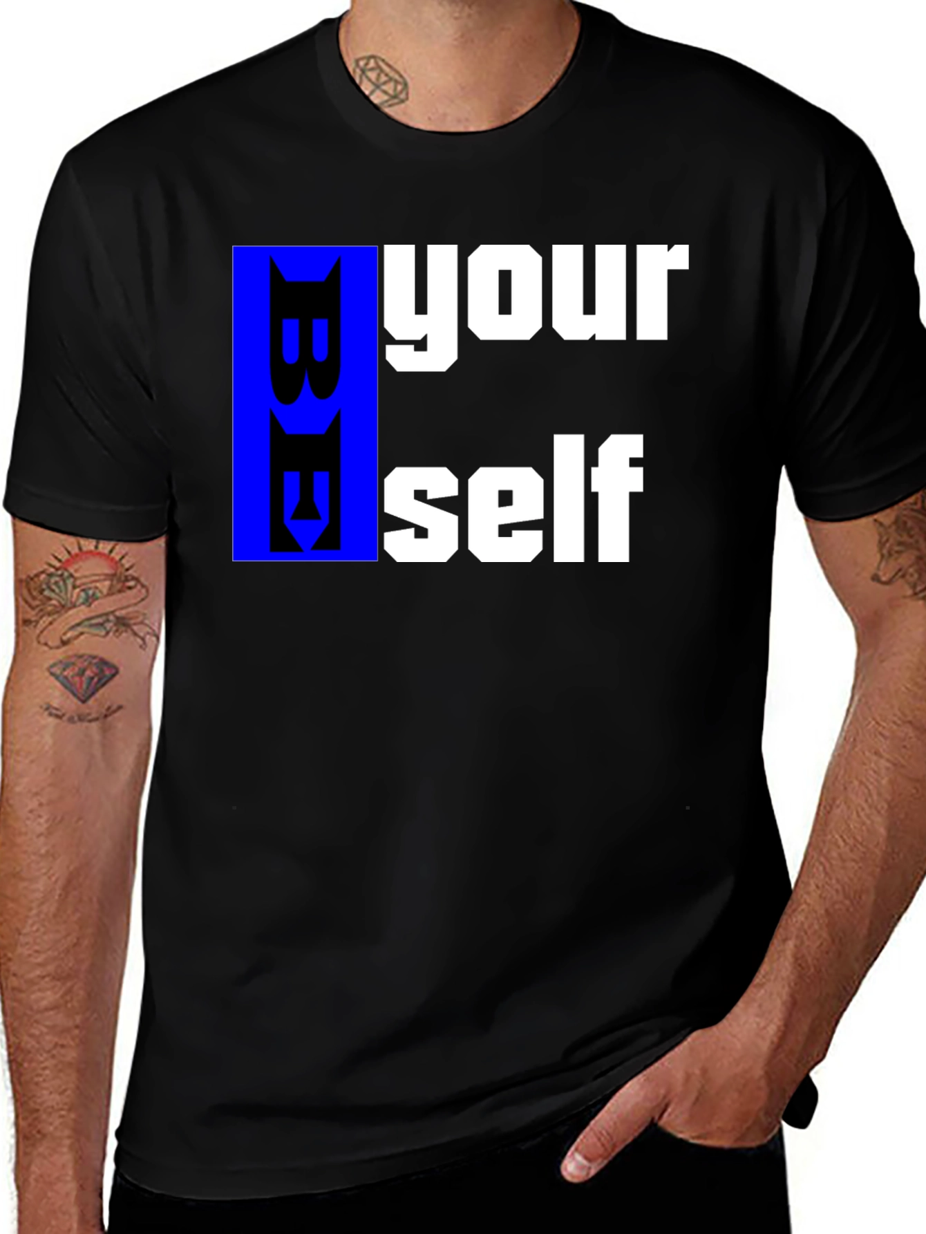 Variant 2 of Be Yourself Graphic Tee - Stylish & Unique
