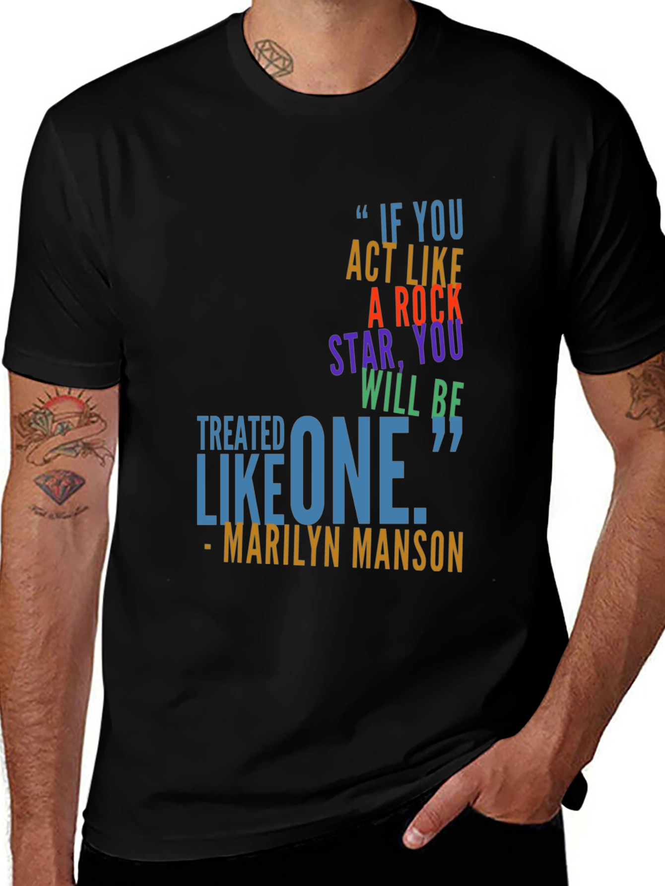 Variant 20 of Rock Star Quote T-Shirt - Marilyn Manson