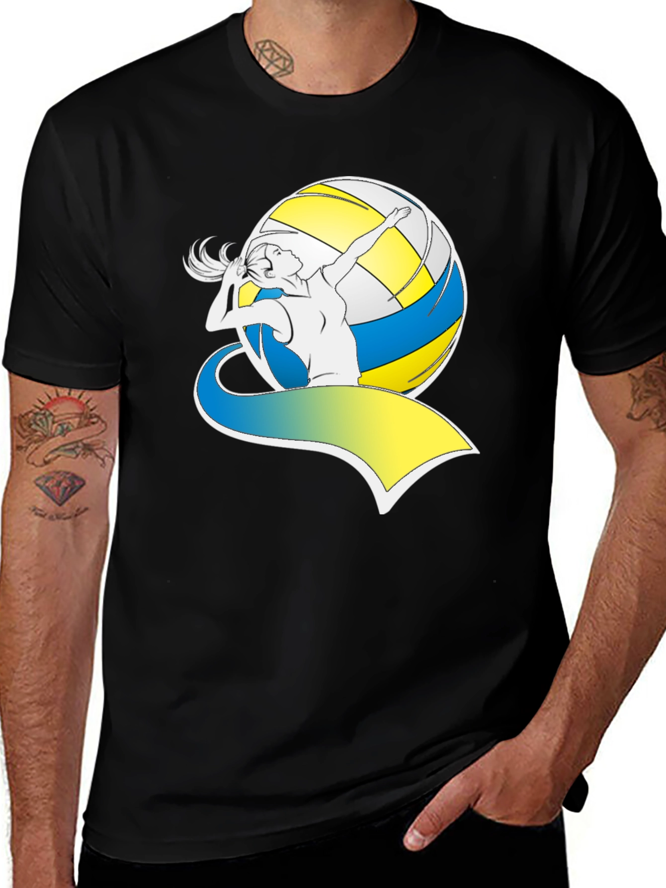 Variant 15 of Volleyball Graphic T-Shirt for Sporty Style