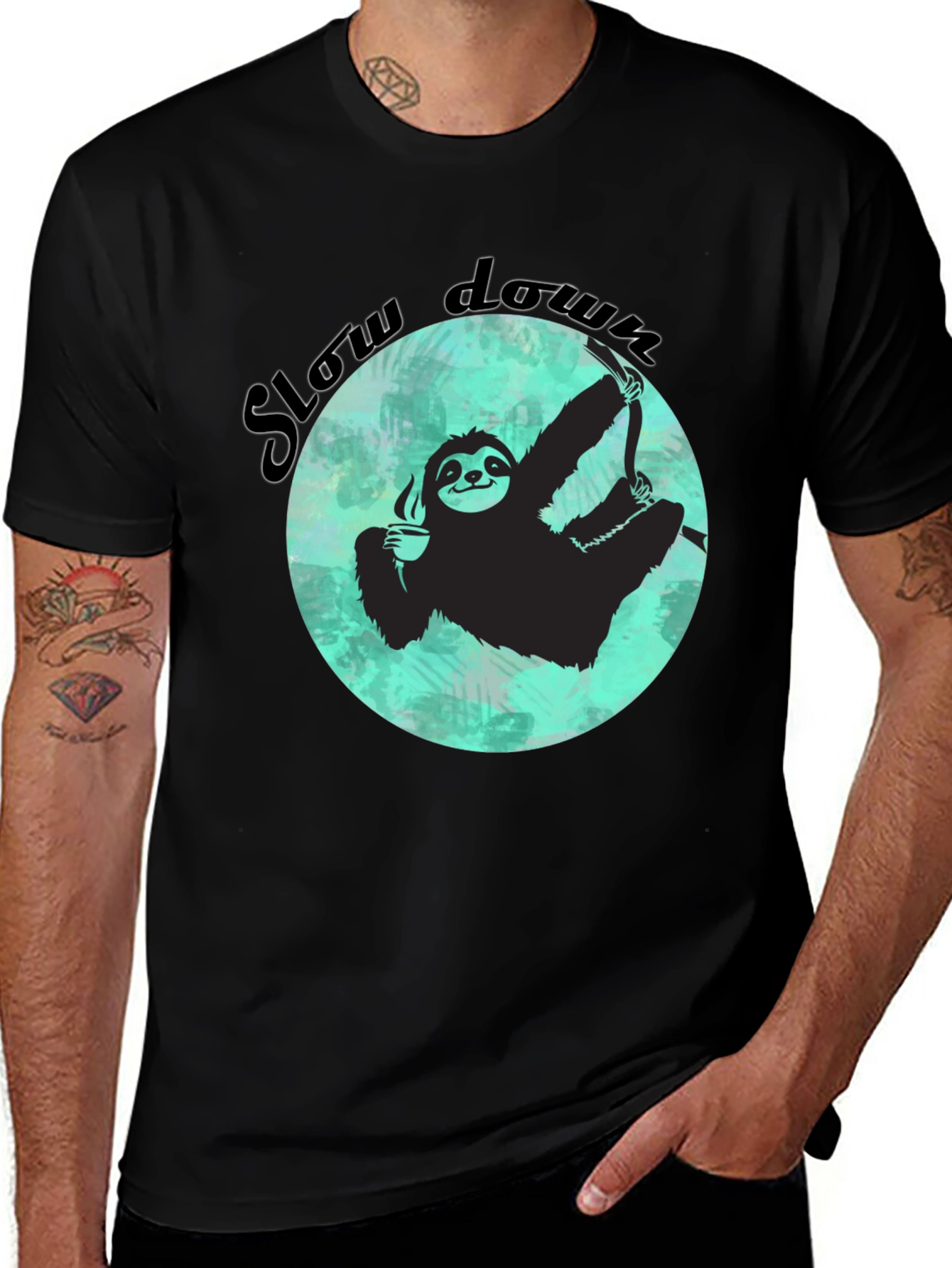 Variant 13 of Slow Down Sloth T-Shirt