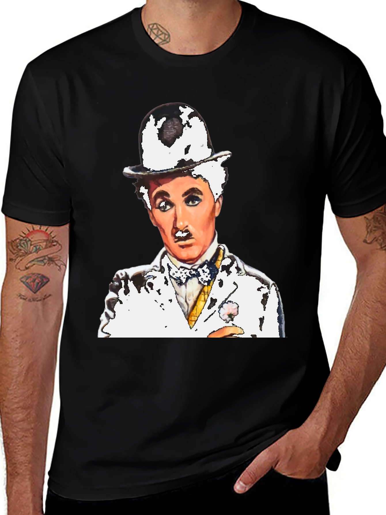 Charlie Chaplin Graphic T-Shirt - Classic Comedy Tee