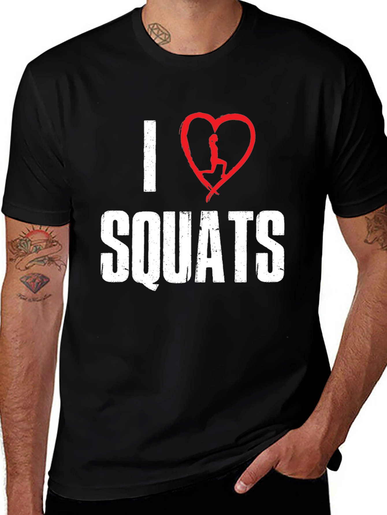Variant 29 of I Heart Squats Graphic T-Shirt