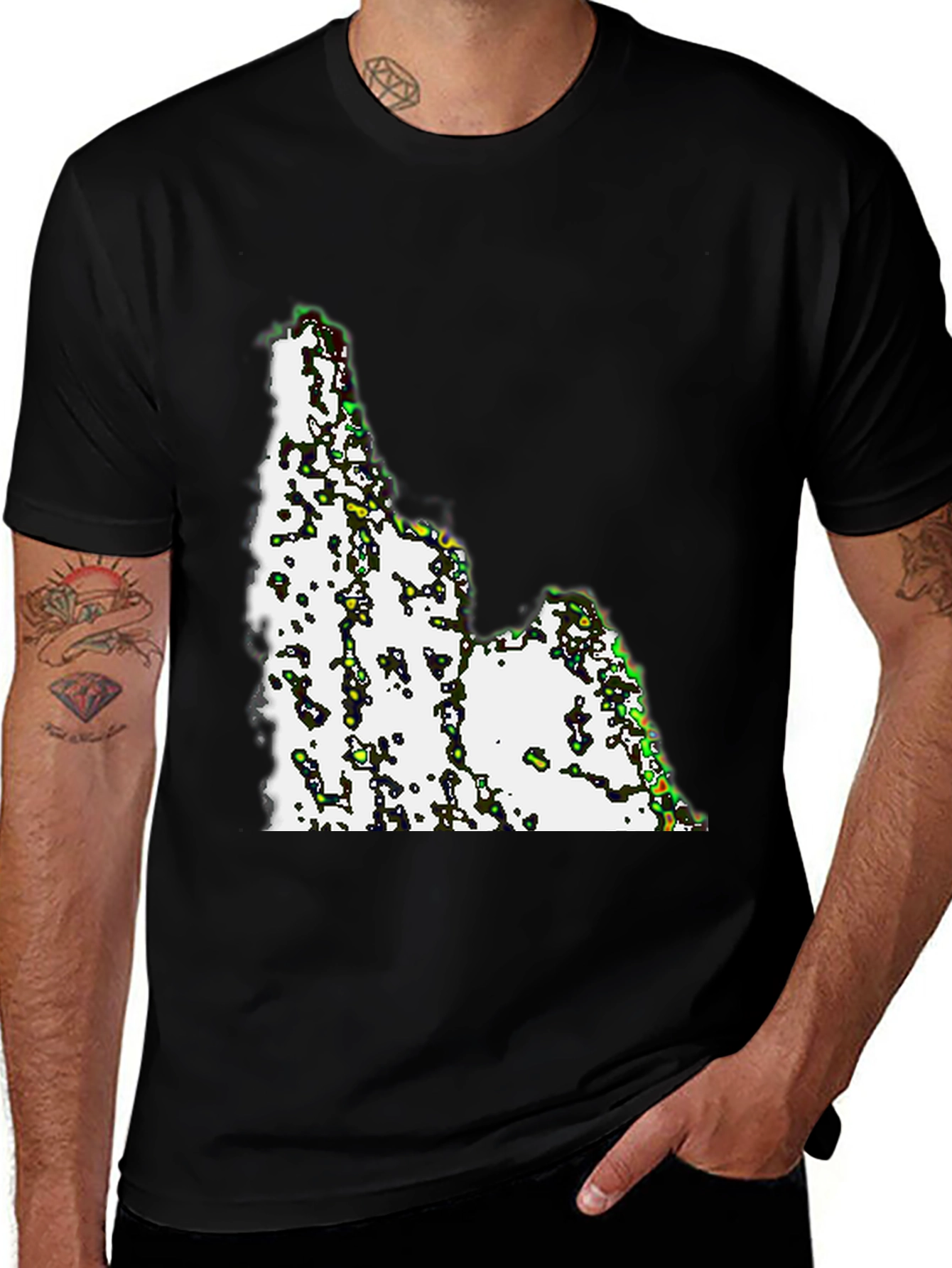Idaho State Outline T-Shirt - Graphic Print Tee