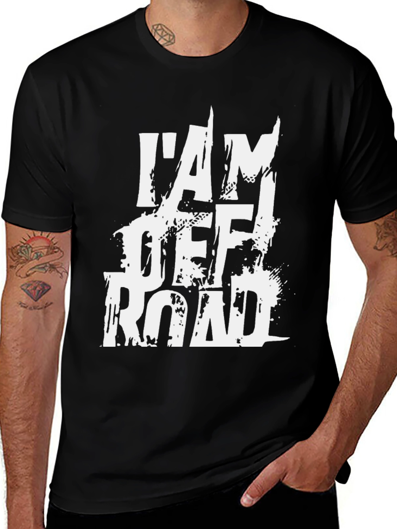 Variant 12 of I'm Off Road Graphic Tee - Black