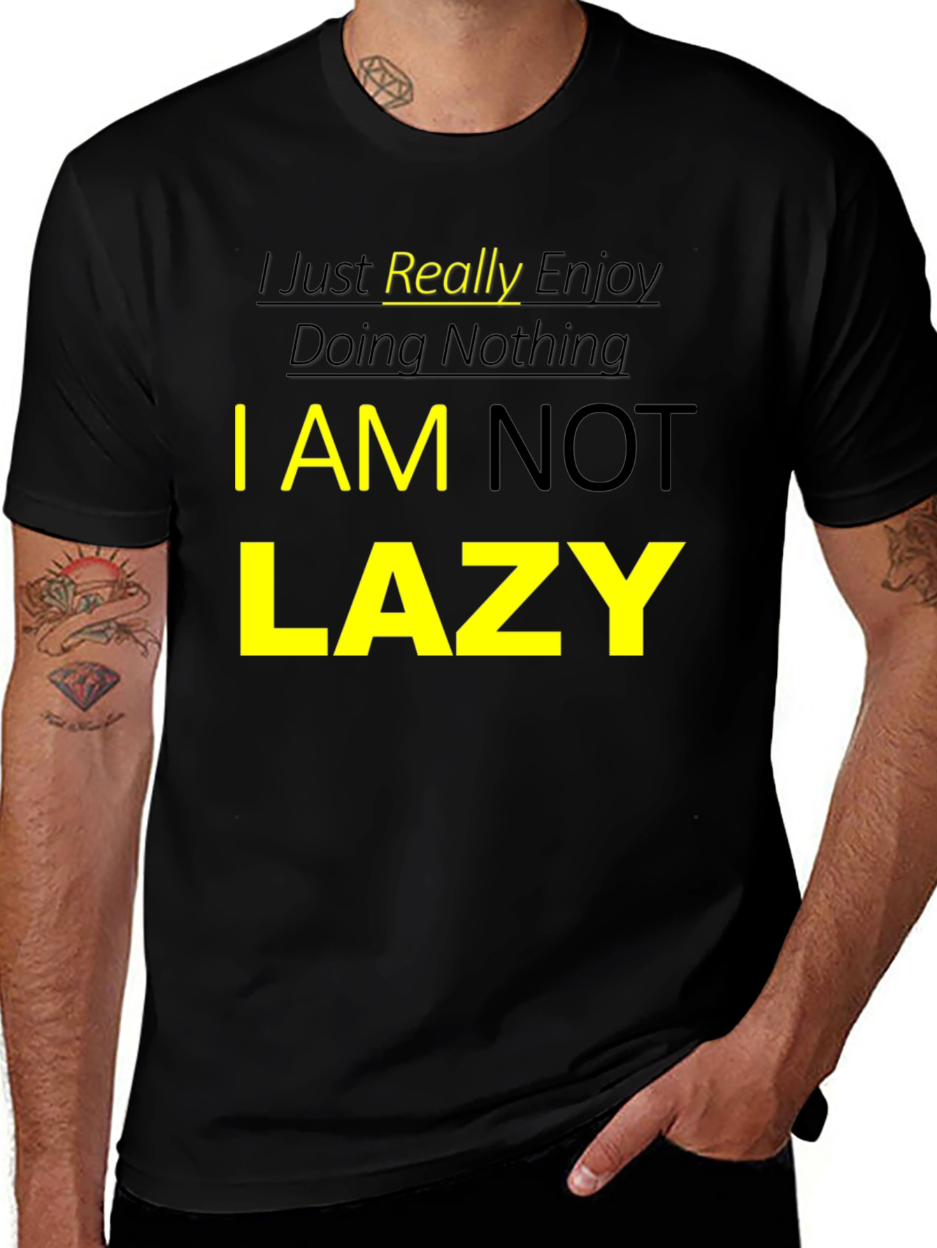 Variant 8 of I Just Really Enjoy Doing Nothing Graphic T-Shirt
