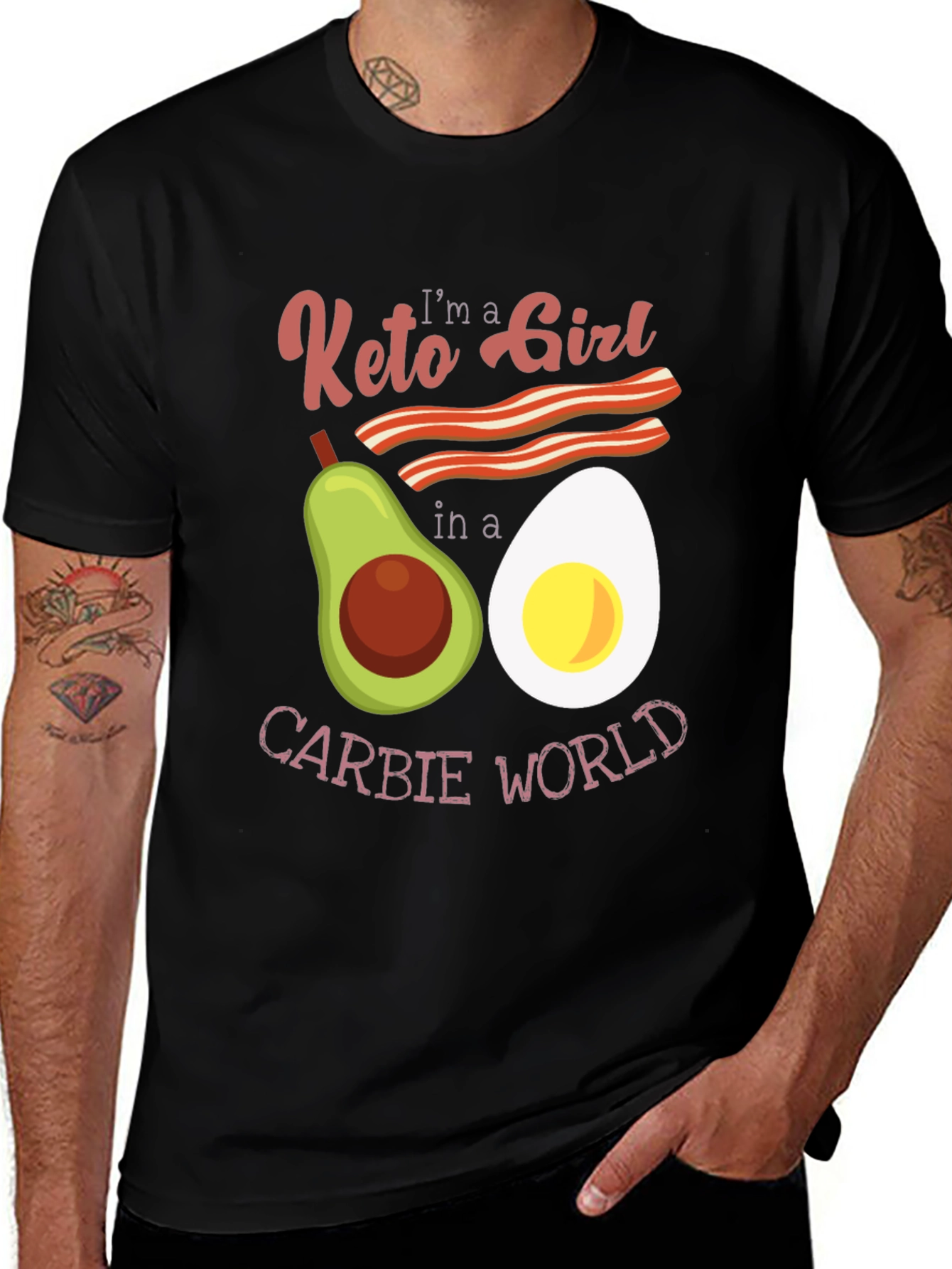 Keto Girl Graphic T-Shirt: Low Carb Lifestyle Tee