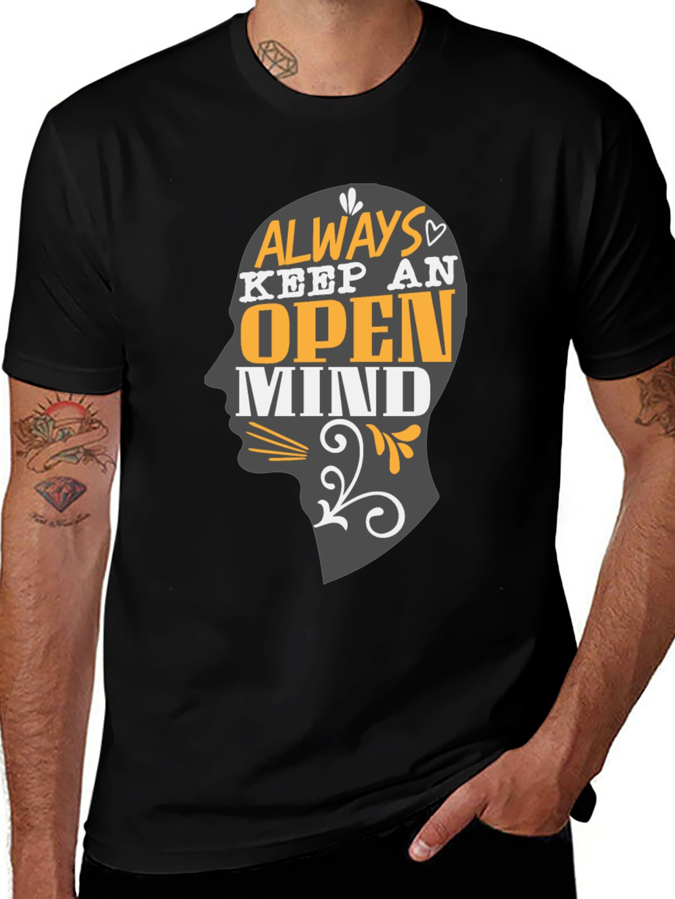 Open Mind T-Shirt - Graphic Print