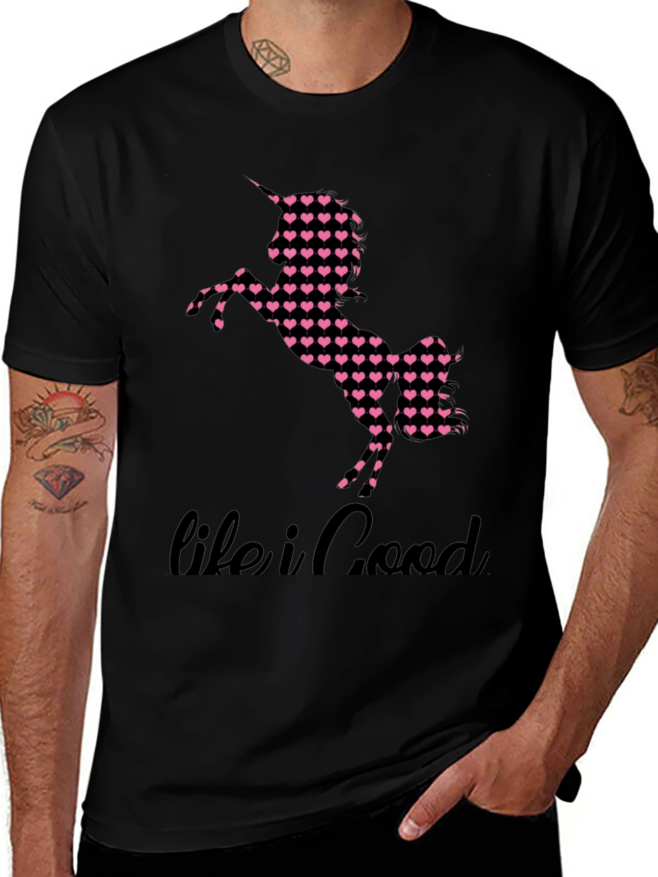 Variant 15 of Unicorn Heart Graphic Tee - Life is Good Shirt