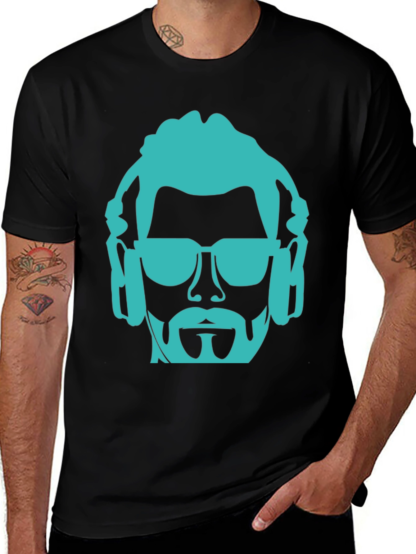 Variant 16 of Graphic Tee: Dr. Disrespect Inspired Black T-Shirt
