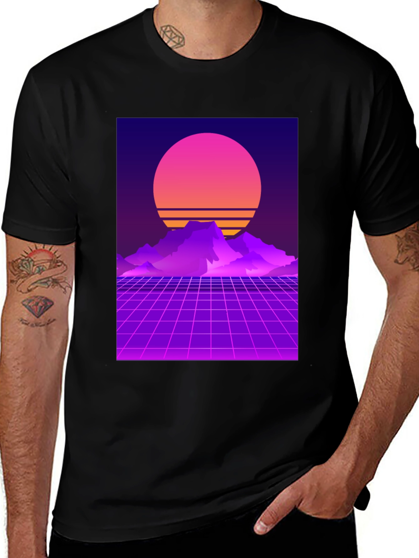 Variant 10 of Retro Sunset Graphic T-Shirt