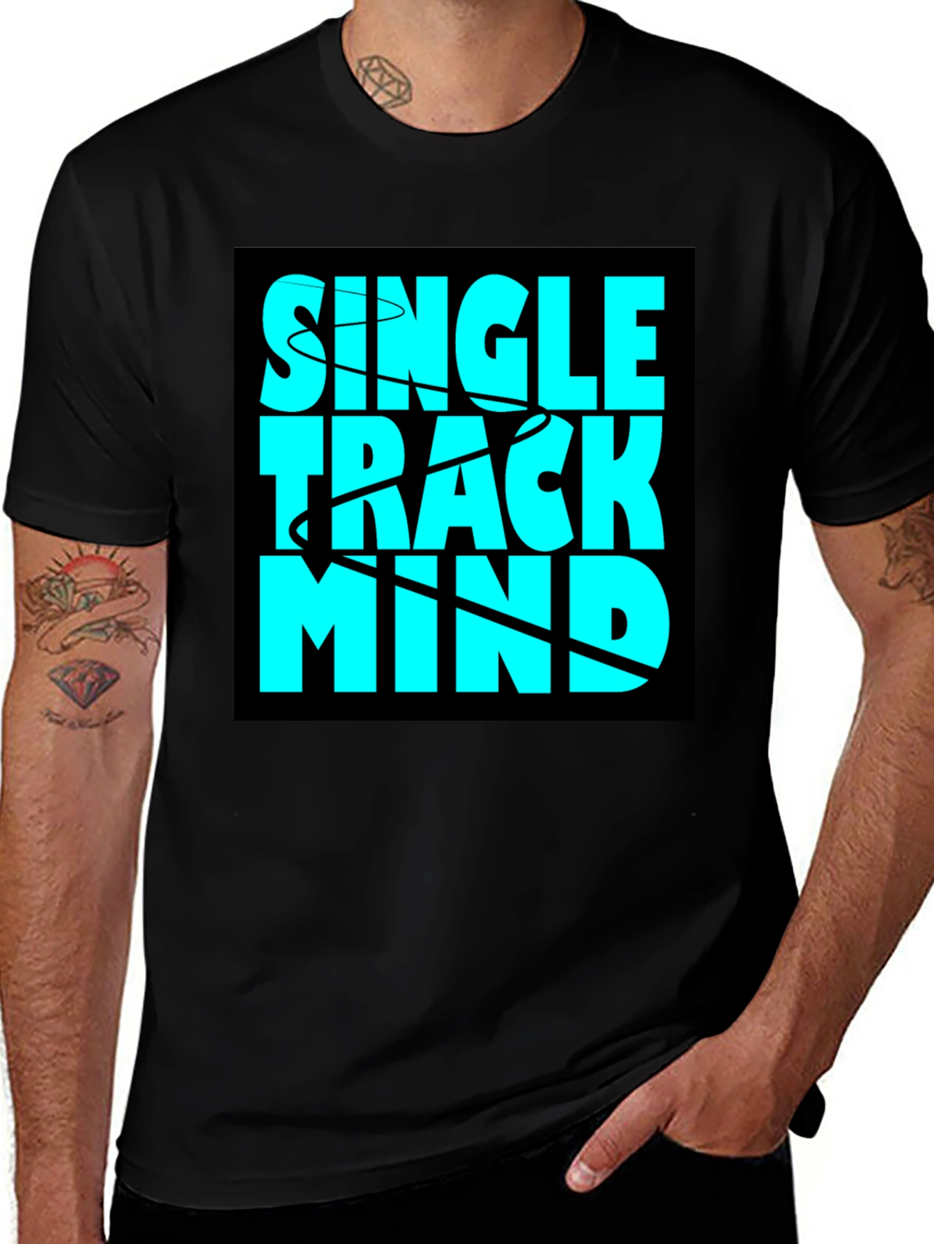 Variant 7 of Single Track Mind Graphic T-Shirt