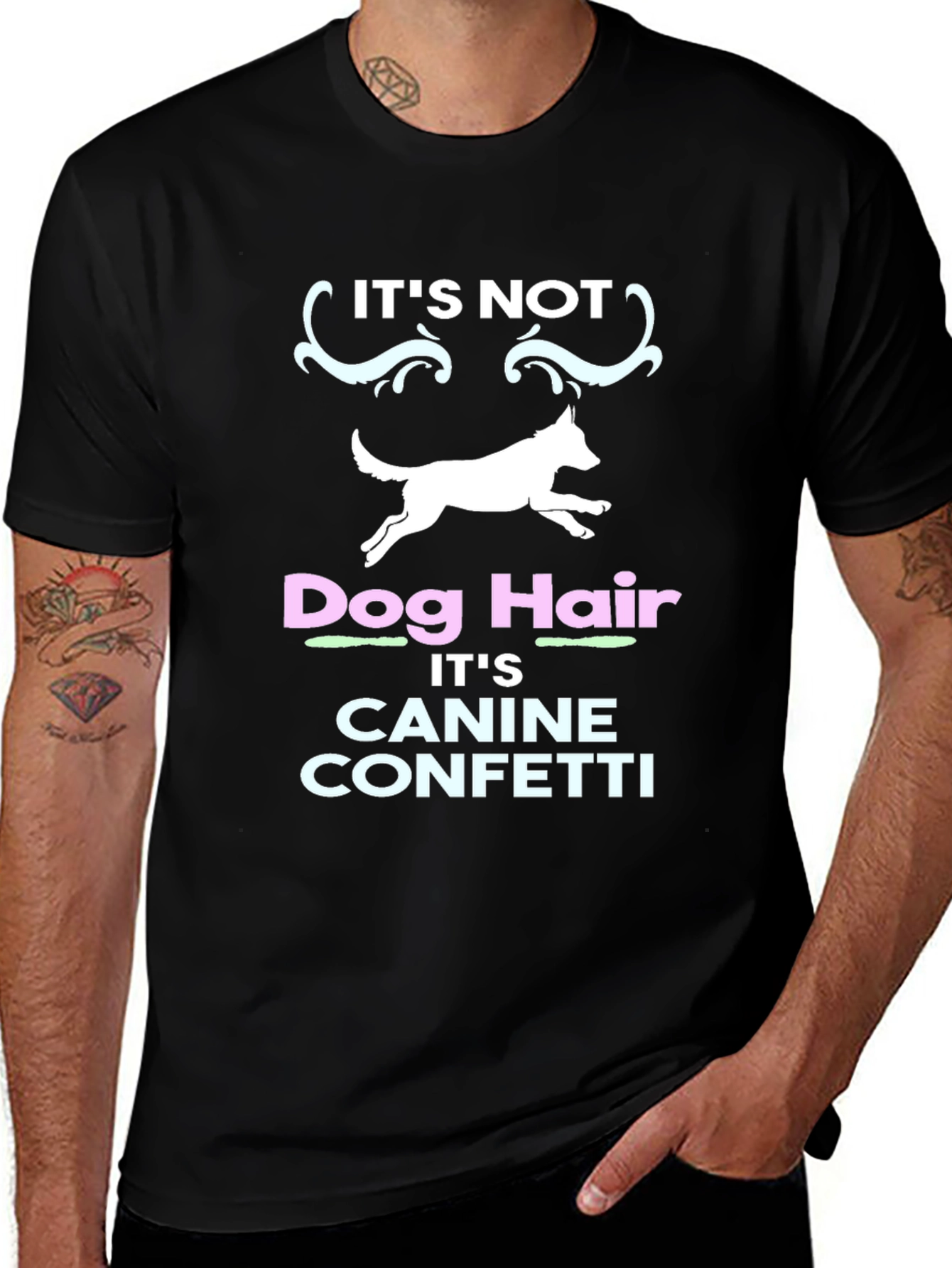 Dog Hair Canine Confetti T-Shirt
