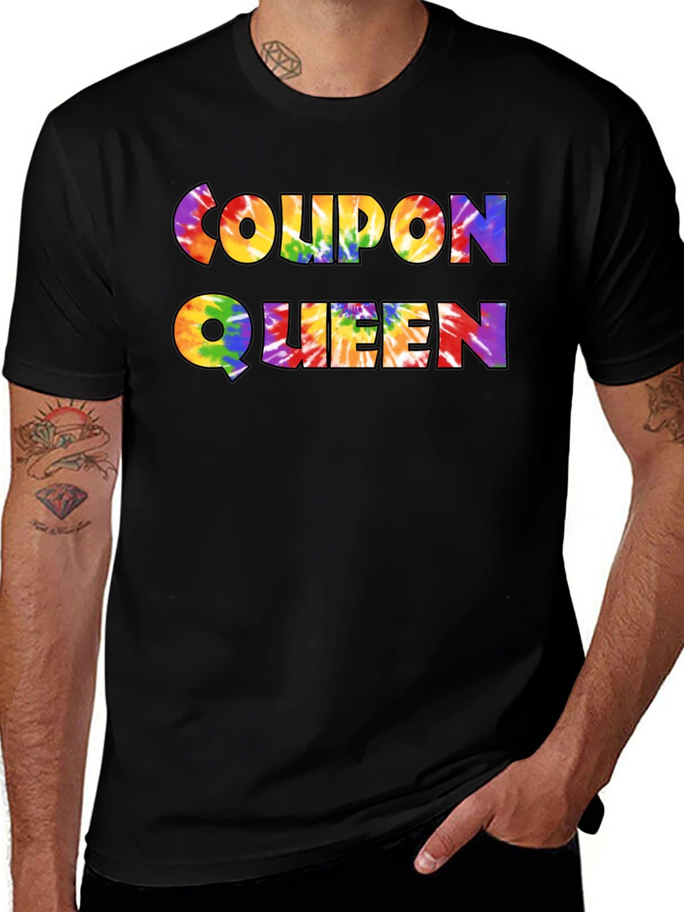 Coupon Queen Tie Dye Graphic Tee - Unisex