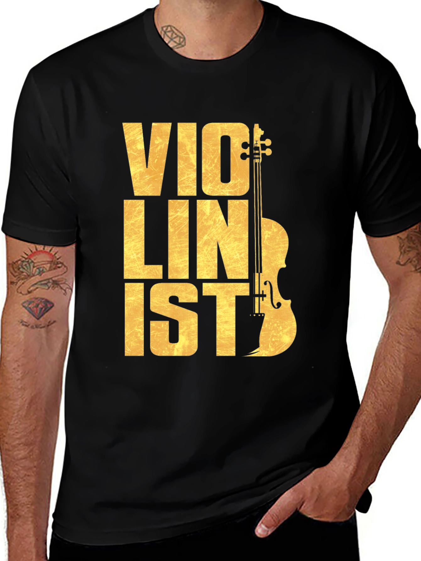 Variant 17 of Violinist T-Shirt - Musical Instrument Graphic Tee