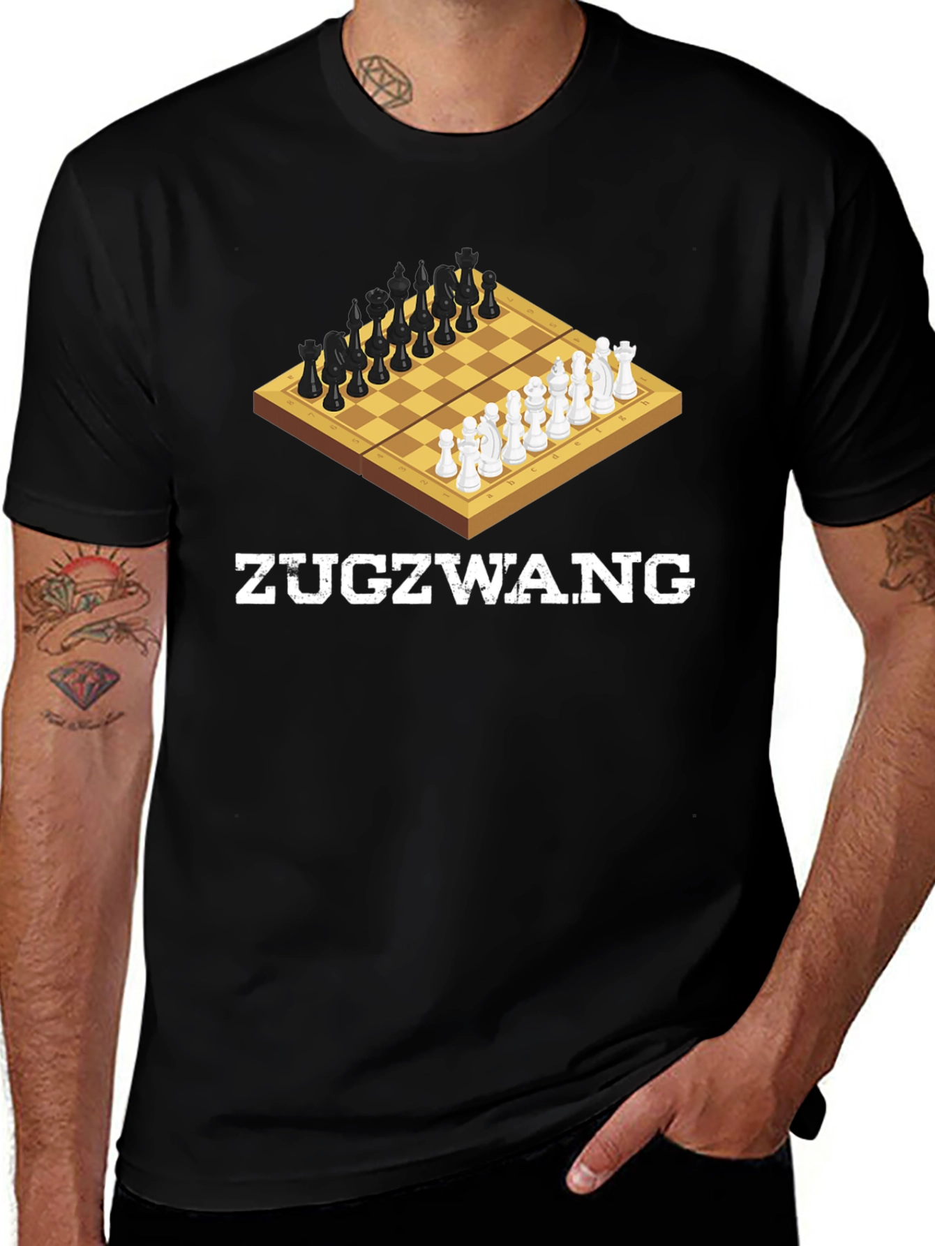 Variant 7 of Zugzwang Chess T-Shirt - Strategy Game Tee