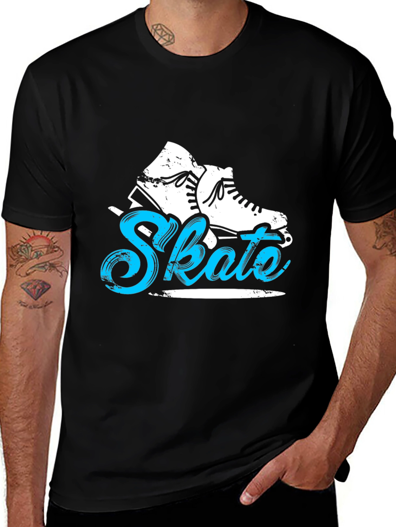 Variant 14 of Skate T-Shirt - Vintage Style Roller Skate Design