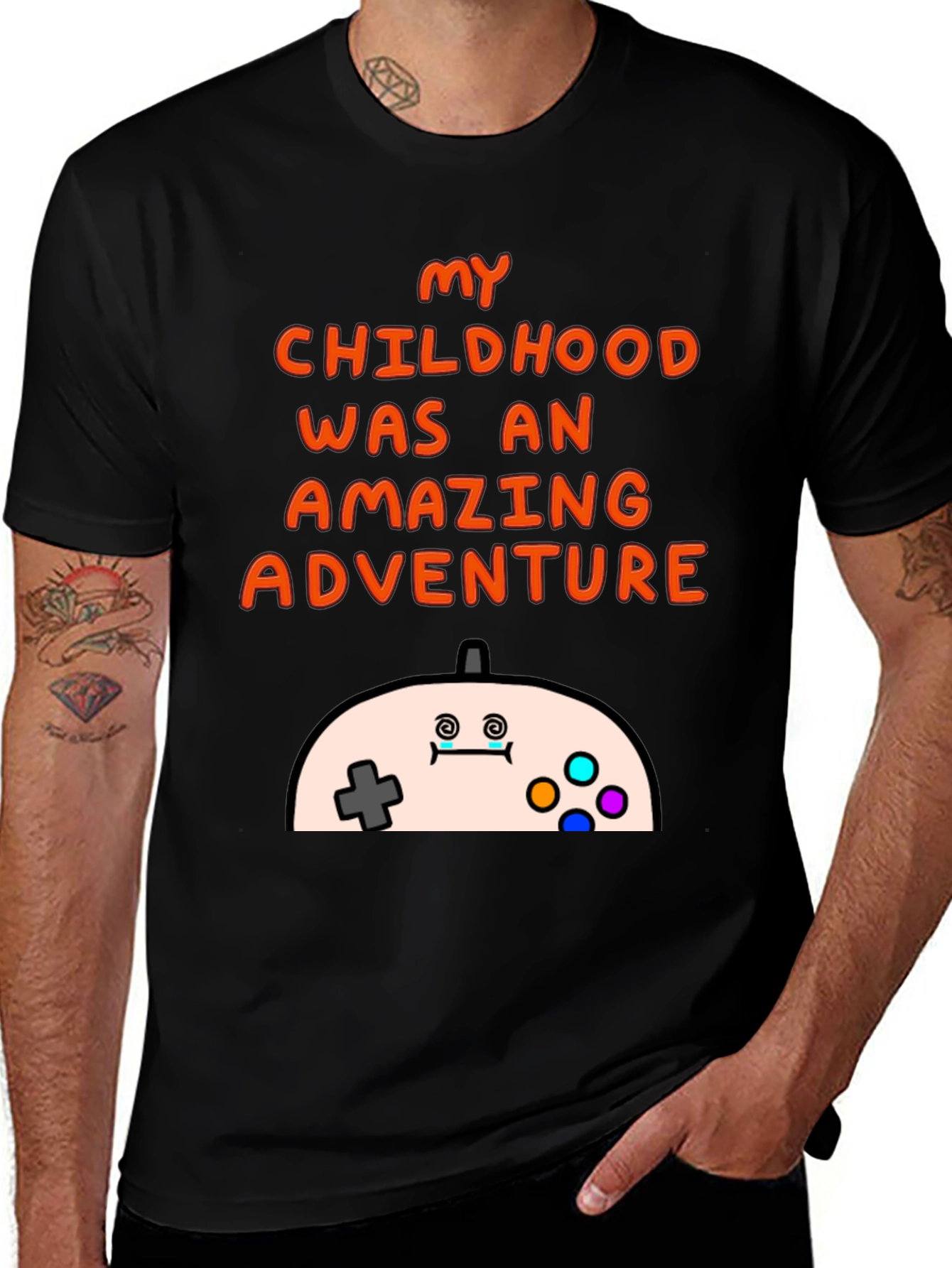 Variant 24 of My Childhood Amazing Adventure Gamer T-Shirt