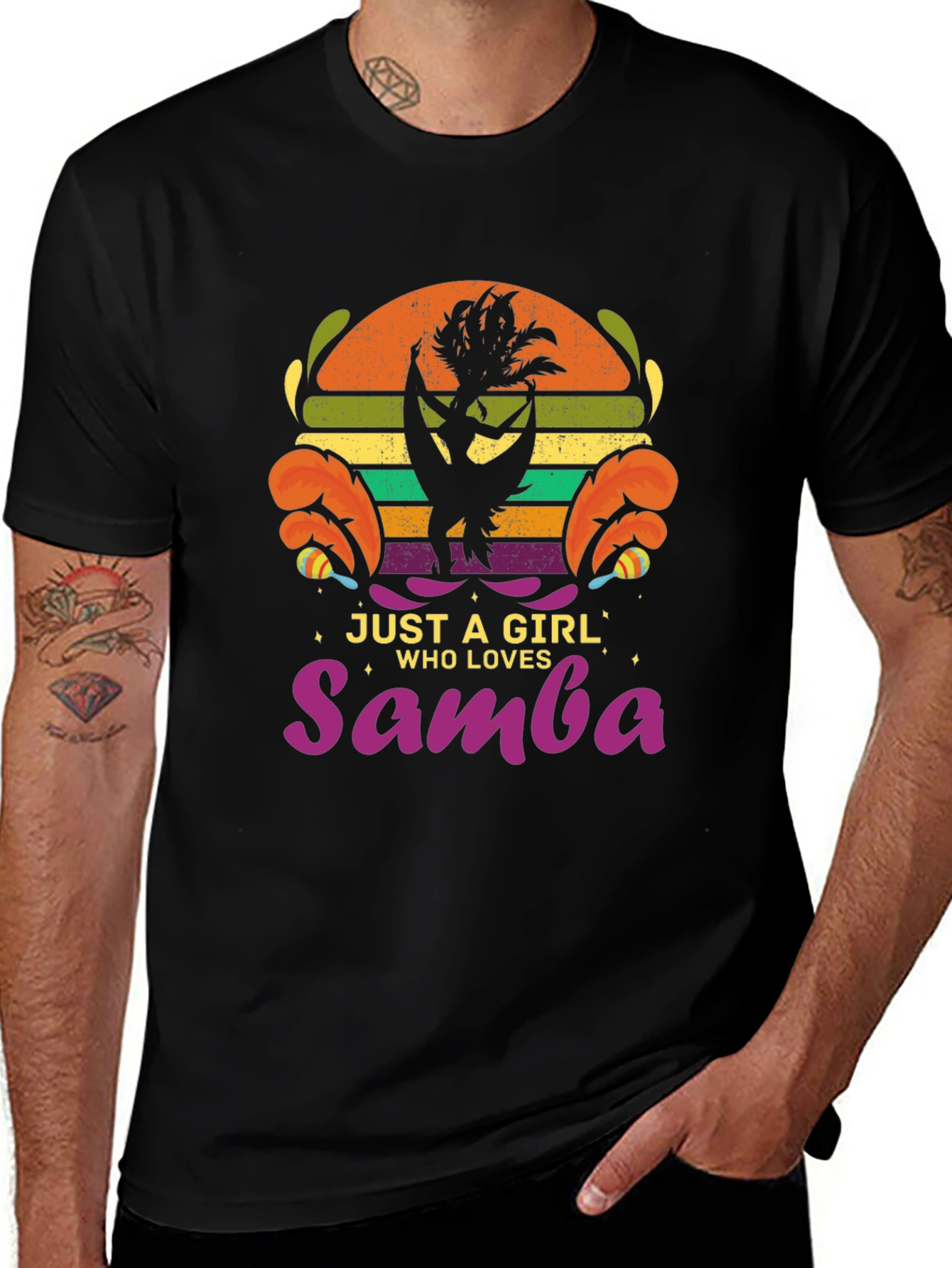 Variant 16 of Just a Girl Who Loves Samba T-Shirt