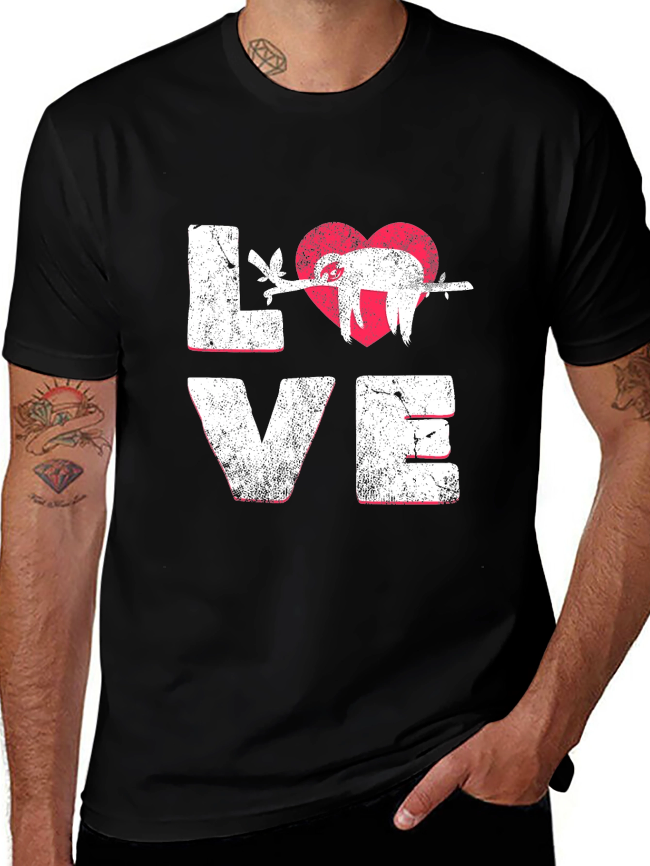 Variant 13 of Sloth Love T-Shirt - Cute Animal Graphic Tee