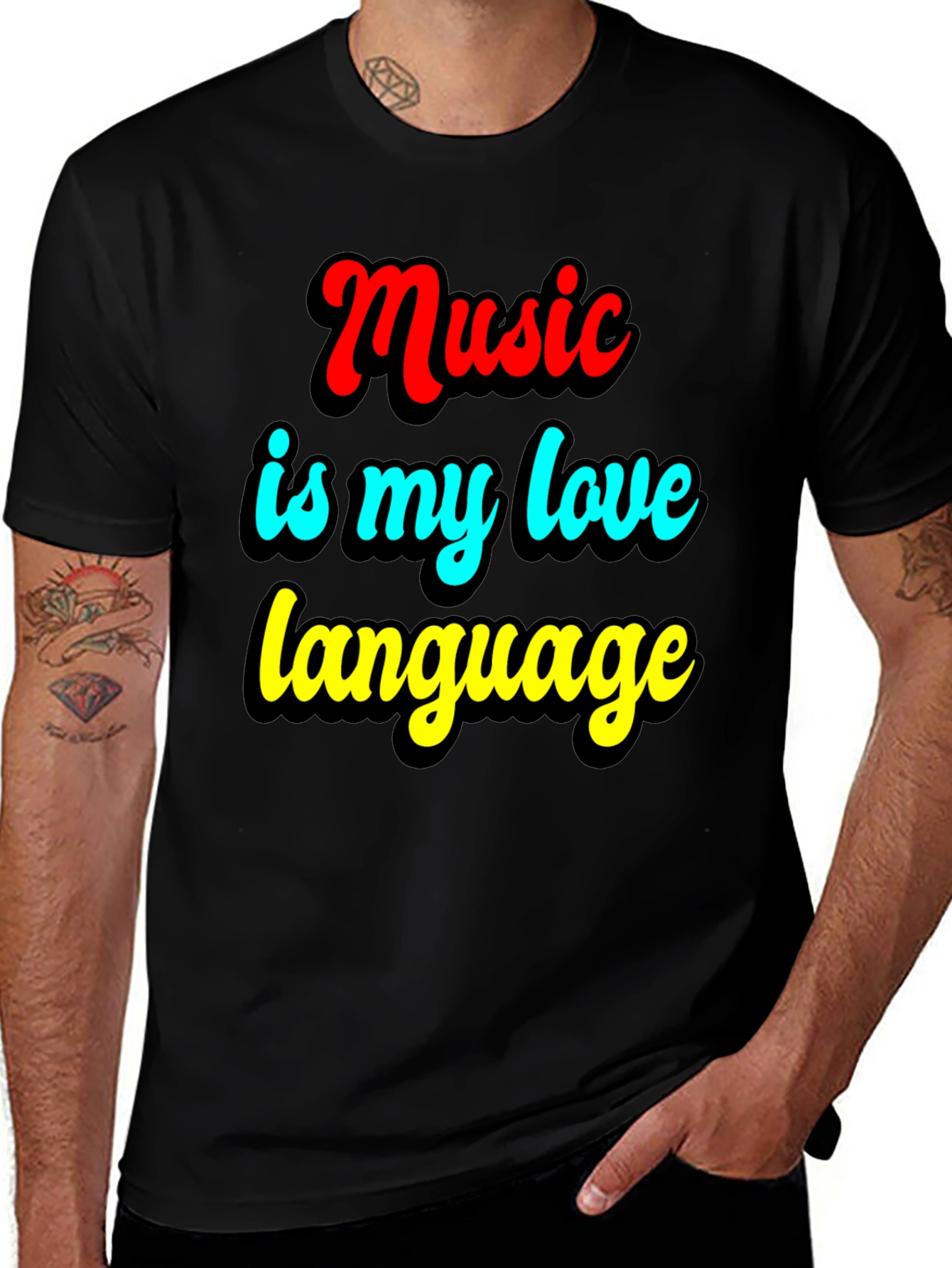 Variant 27 of Music is My Love Language Graphic Tee