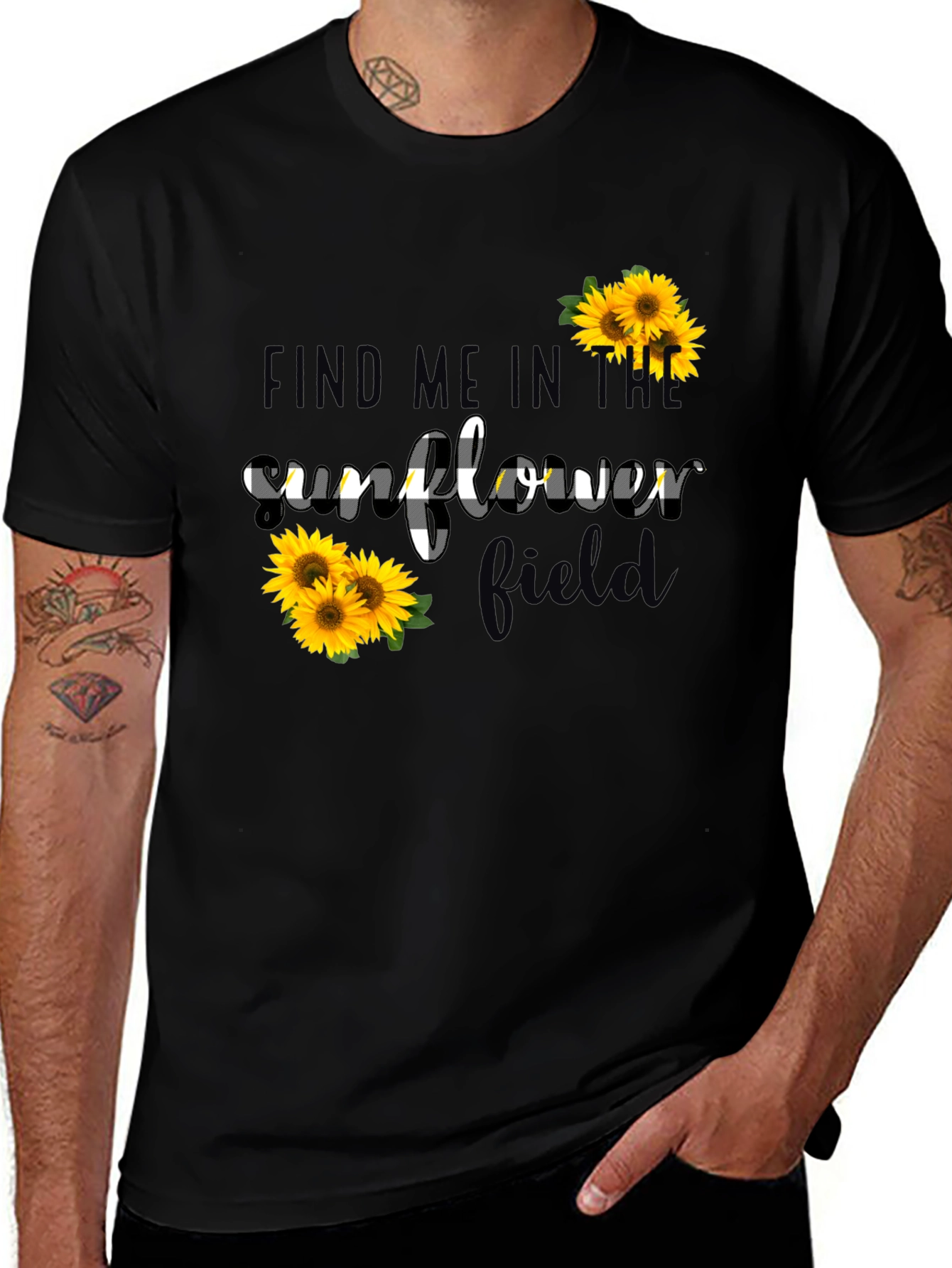 Variant 19 of Sunflower Field Graphic Tee