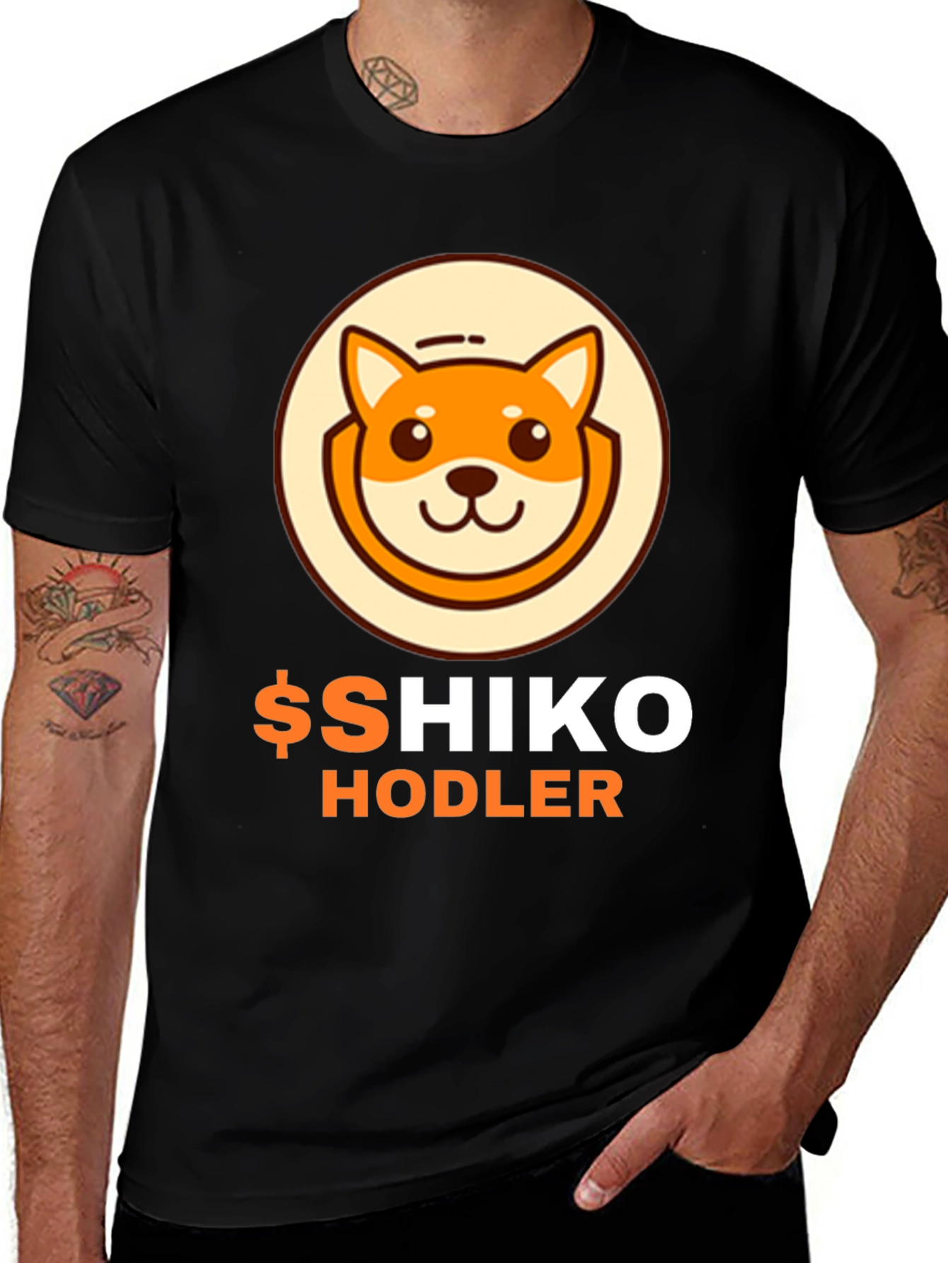 Shiko Hodler T-Shirt Crypto Dog Meme Tee