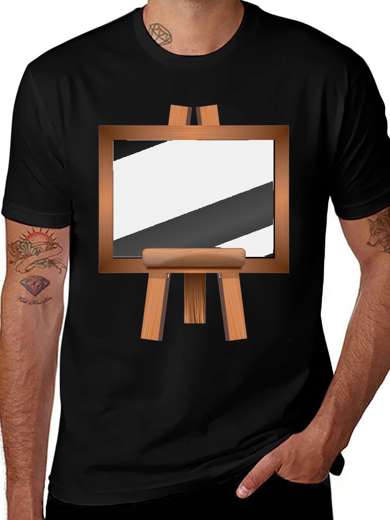 Variant 23 of Easel Graphic T-Shirt - Artistic Casual Tee
