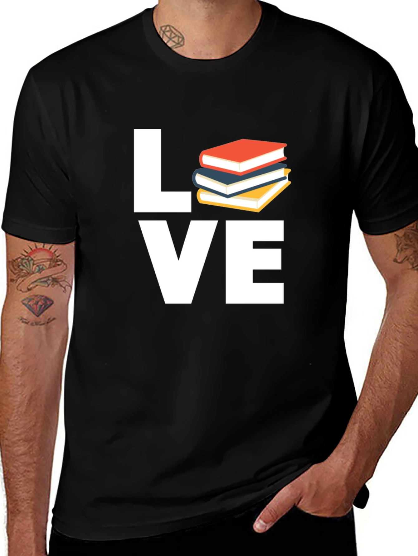 Variant 29 of Book Lover T-Shirt - Black