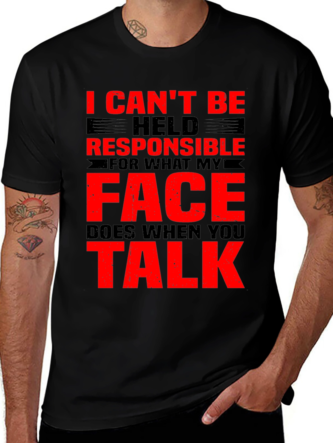 Variant 26 of Funny Graphic Tee: I Can't Be Held Responsible