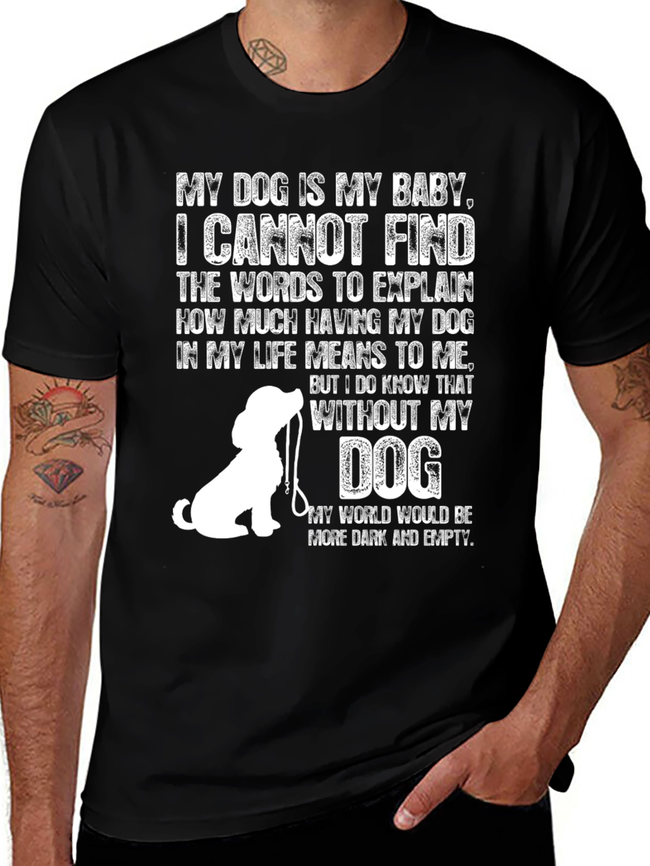 Variant 11 of My Dog Is My Baby Graphic T-Shirt - Dog Lover Tee