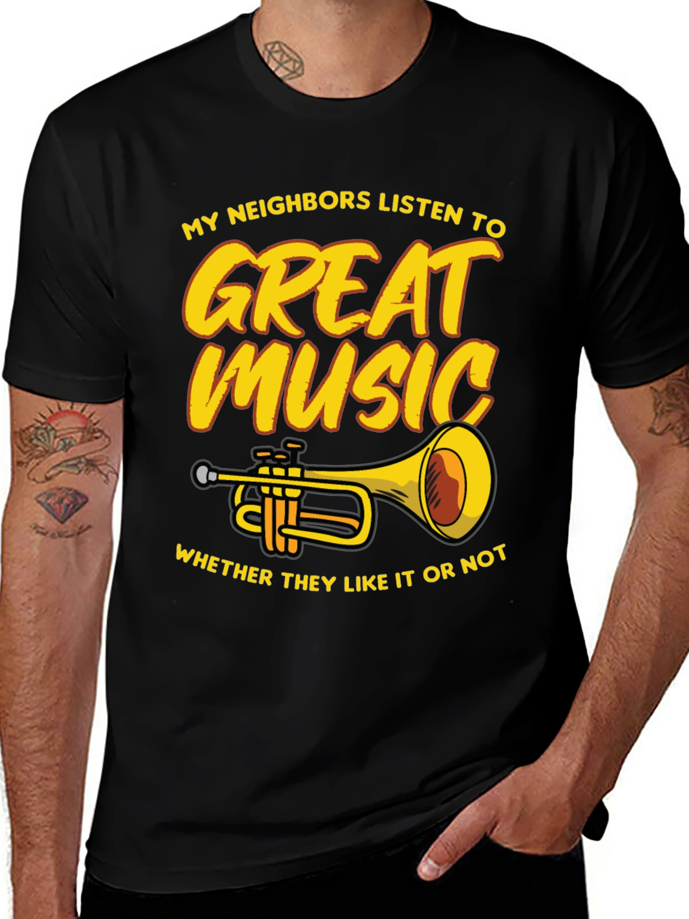 Variant 7 of Great Music Trumpet T-Shirt