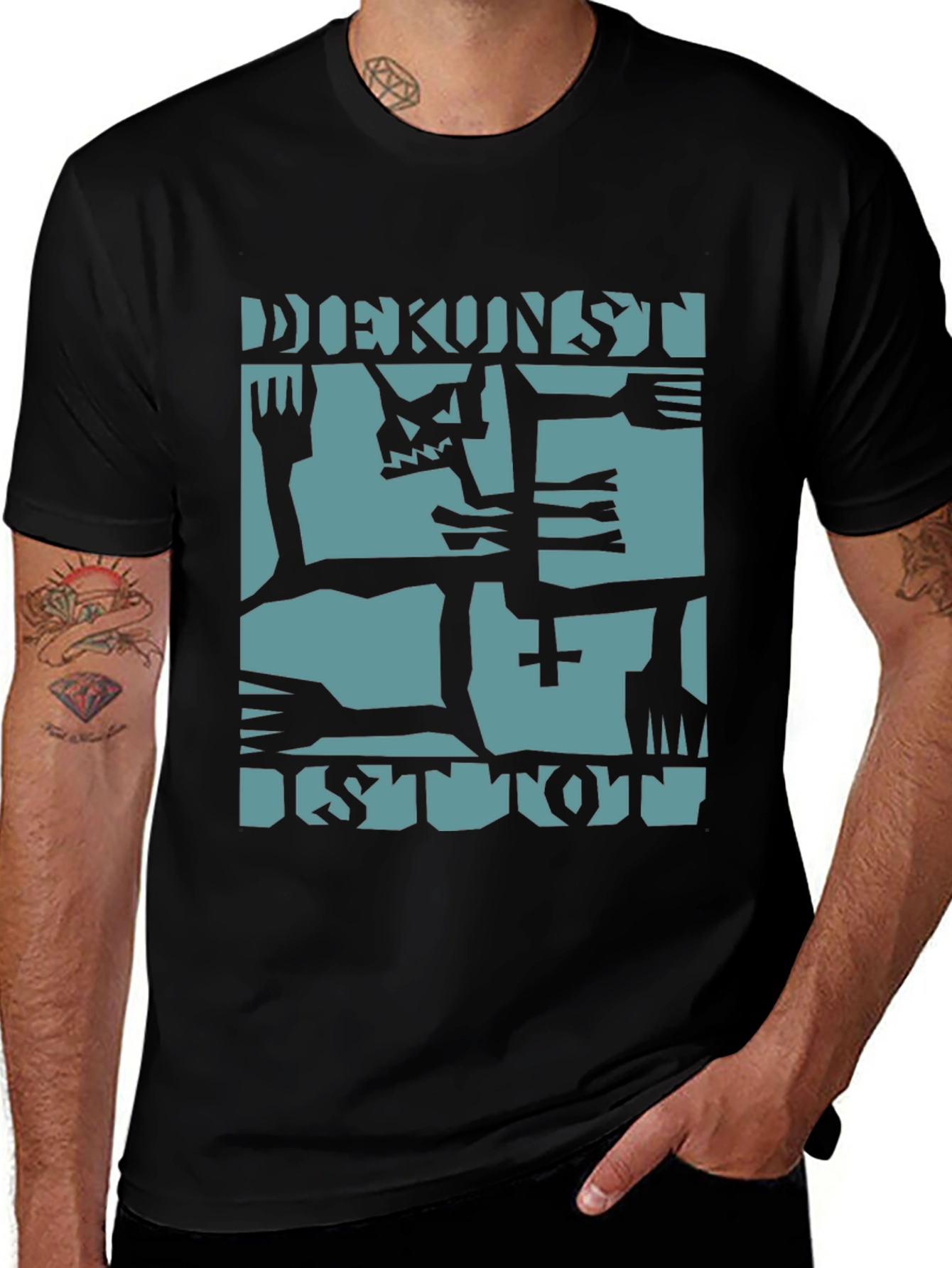Variant 8 of Die Kunst Ist Tot Black Graphic Tee