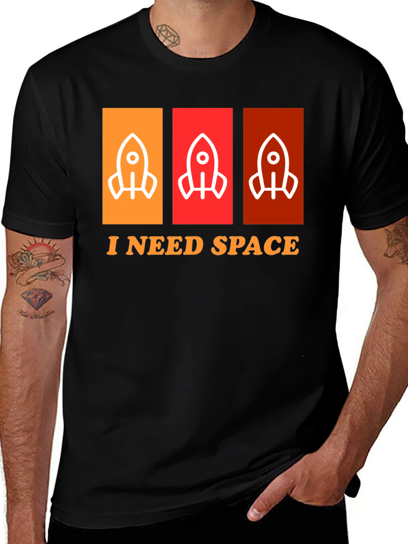 Variant 7 of I Need Space Rocket T-Shirt - Unique Design