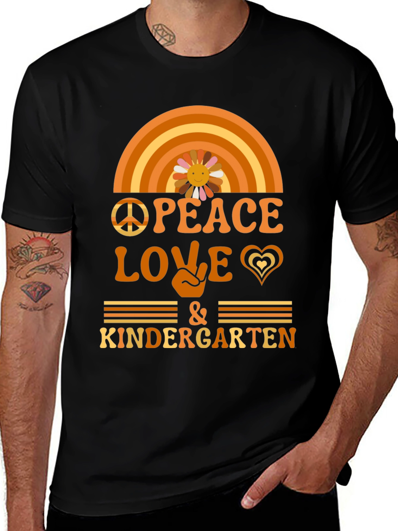Variant 26 of Peace Love Kindergarten Teacher T-Shirt