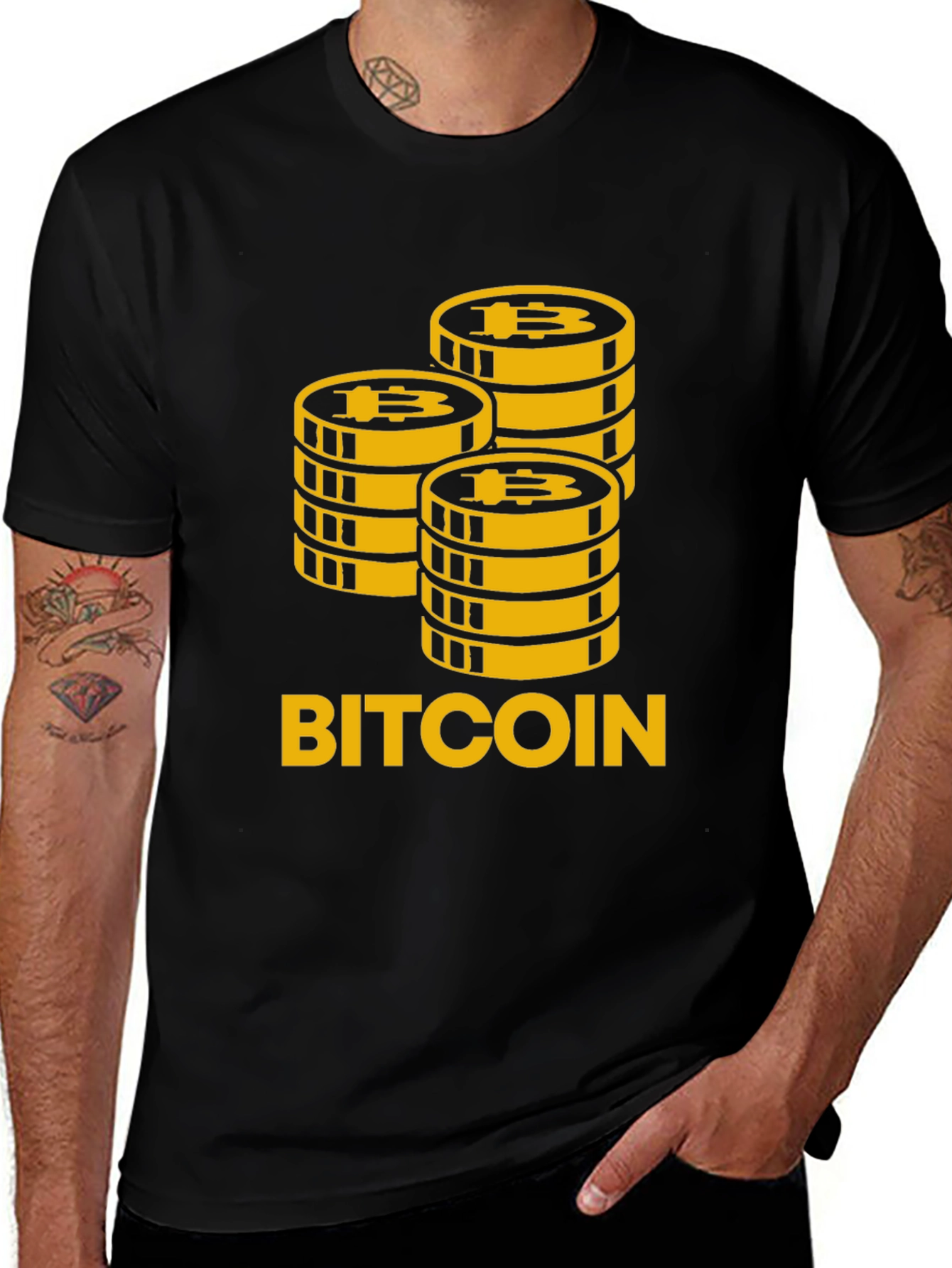 Bitcoin Stacks Graphic T-Shirt