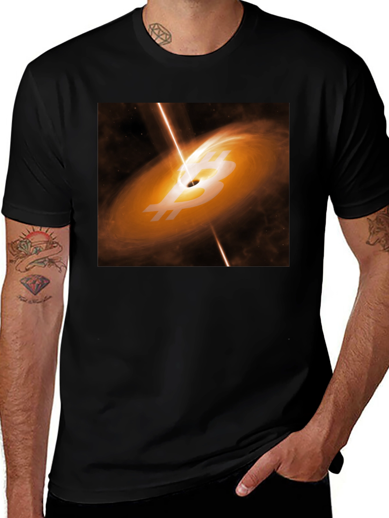 Bitcoin Black Hole T-Shirt Crypto Tee