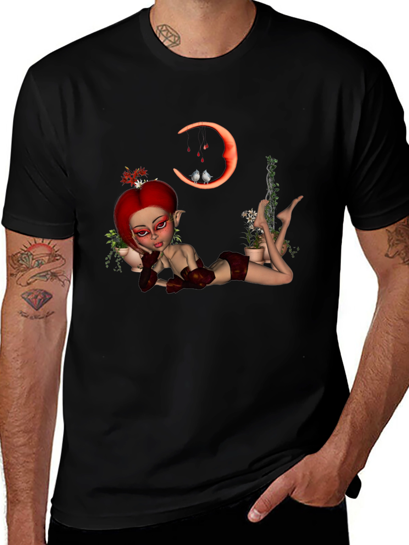Variant 21 of Fantasy Elf Graphic T-Shirt