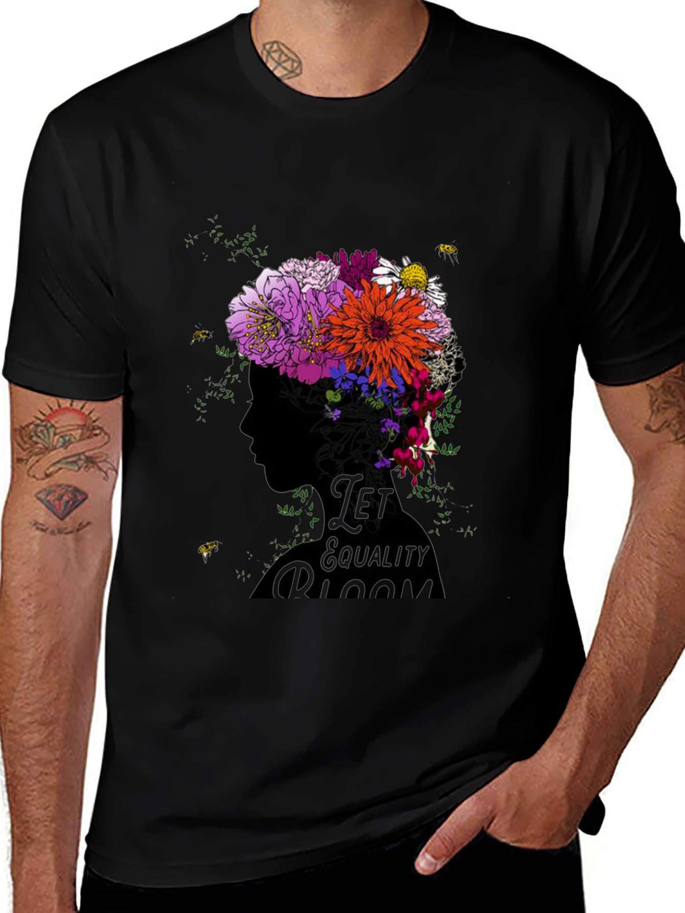 Variant 21 of Floral Equality Bloom T-Shirt